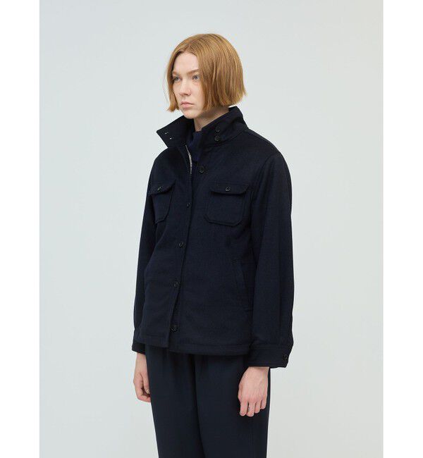 mizuiro ind「mizuiro ind バックボアシャツジャケット」|その他|