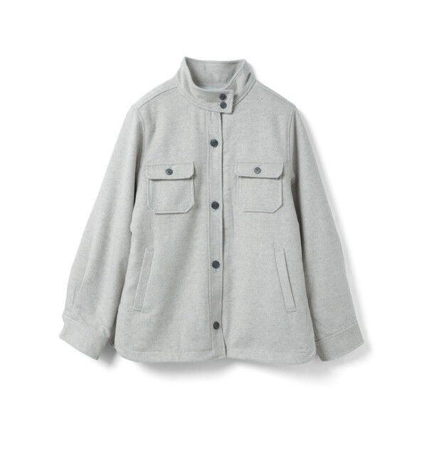 mizuiro ind「mizuiro ind バックボアシャツジャケット」|その他|ライトグレー