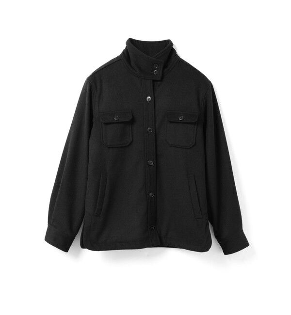 mizuiro ind「mizuiro ind バックボアシャツジャケット」|その他|ブラック