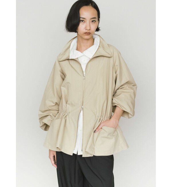 MIDIUMISOLID「MIDIUMISOLID for Ladies テントラインジップジャケット」|その他|ベージュ