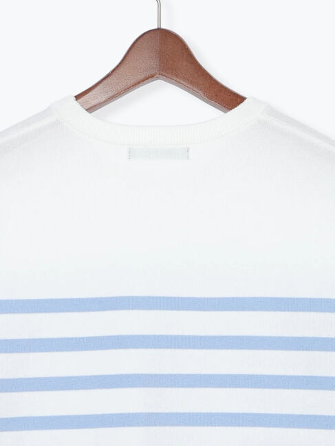 Te chichi「ボーダーボックスシルエットプルオーバー」|ニット・セーター|