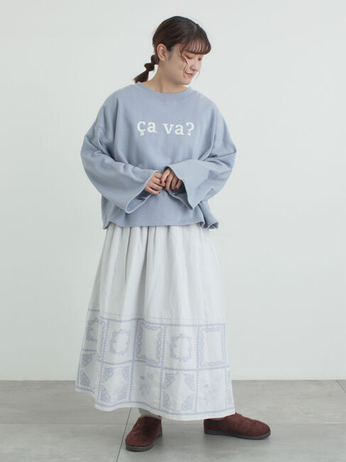 Samansa Mos2「シンプルロゴアソート裏起毛スウェット」|Tシャツ・カットソー|