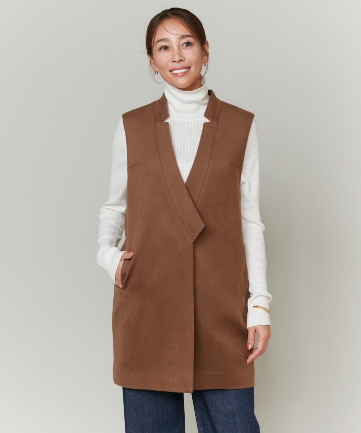 INED「《大きいサイズ》カシミヤジレ《大草直子コラボ》《COLOMBO》」|その他|