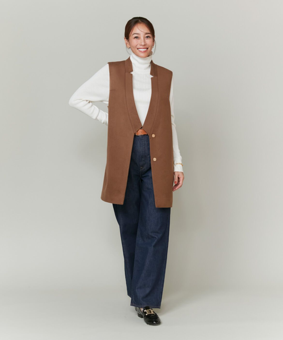 INED「《大きいサイズ》カシミヤジレ《大草直子コラボ》《COLOMBO》」|その他|