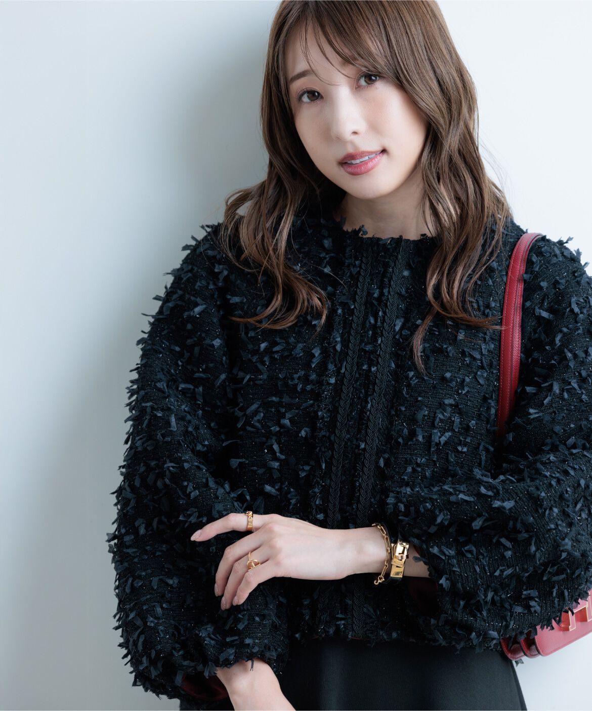 Maglie le cassetto「《M Maglie le cassetto&times;冨張愛》ツイードで魅せるこなれブルゾン」|その他|ブラック