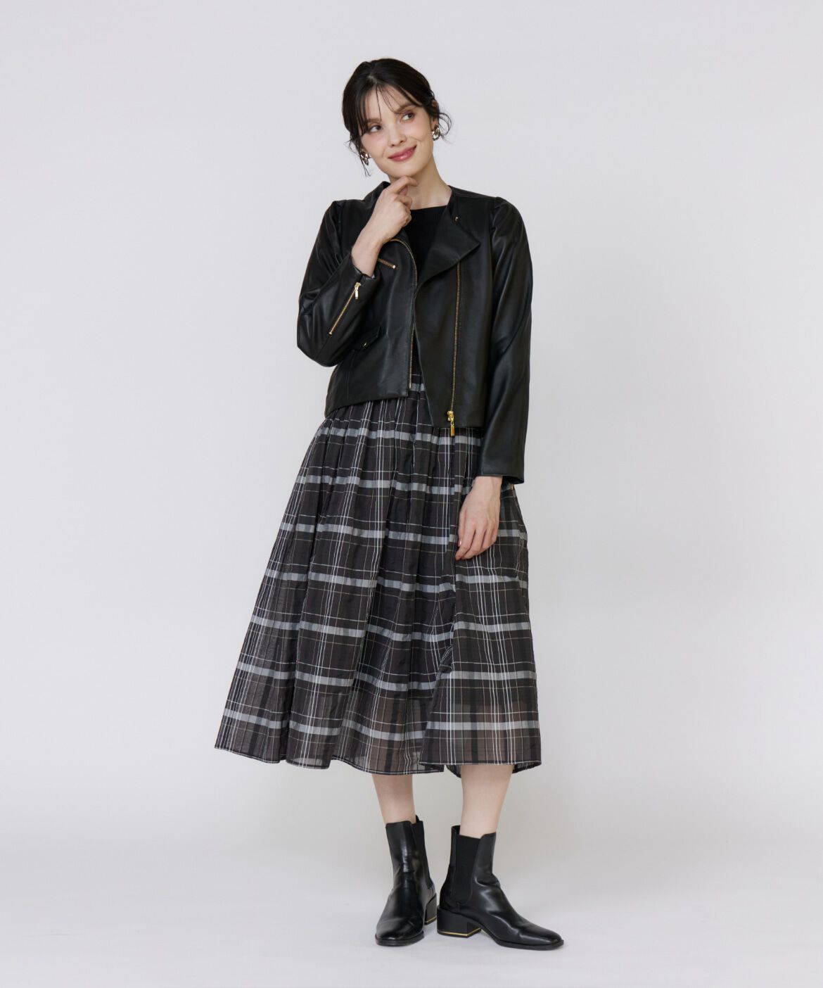 Maglie le cassetto「《大きいサイズ》スパニッシュラムレザーブルゾン《M Maglie le cassetto》」|その他|