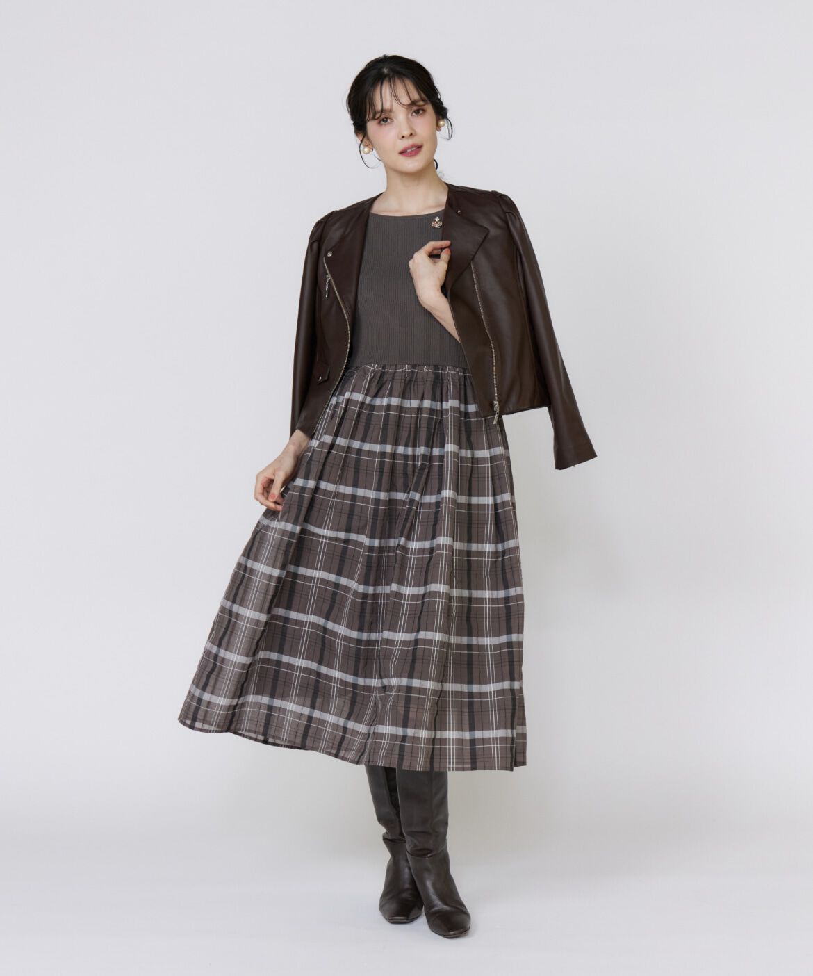 Maglie le cassetto「《大きいサイズ》スパニッシュラムレザーブルゾン《M Maglie le cassetto》」|その他|