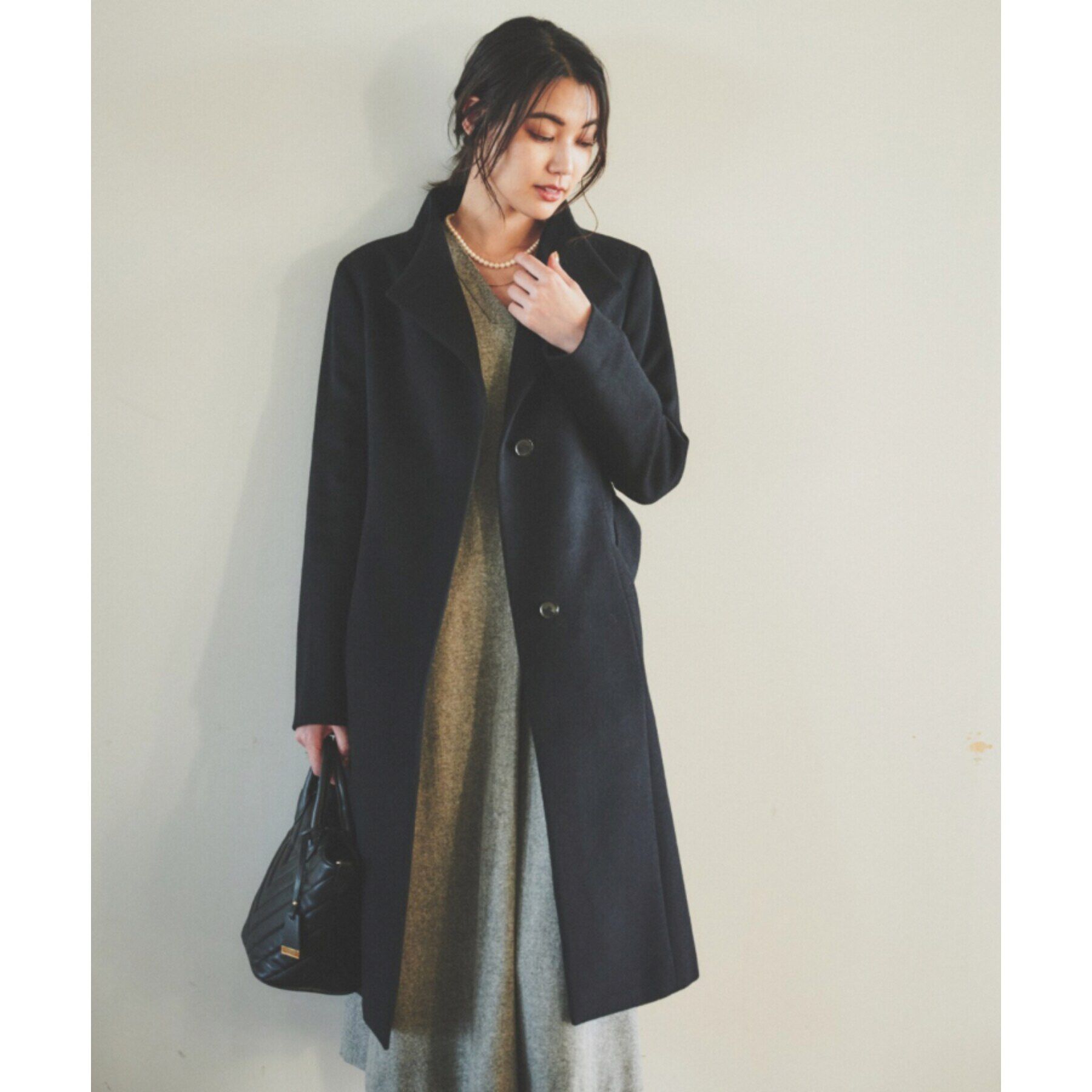 UNTITLED「【日本製】2WAYスタンドカラーロングコート」|その他|