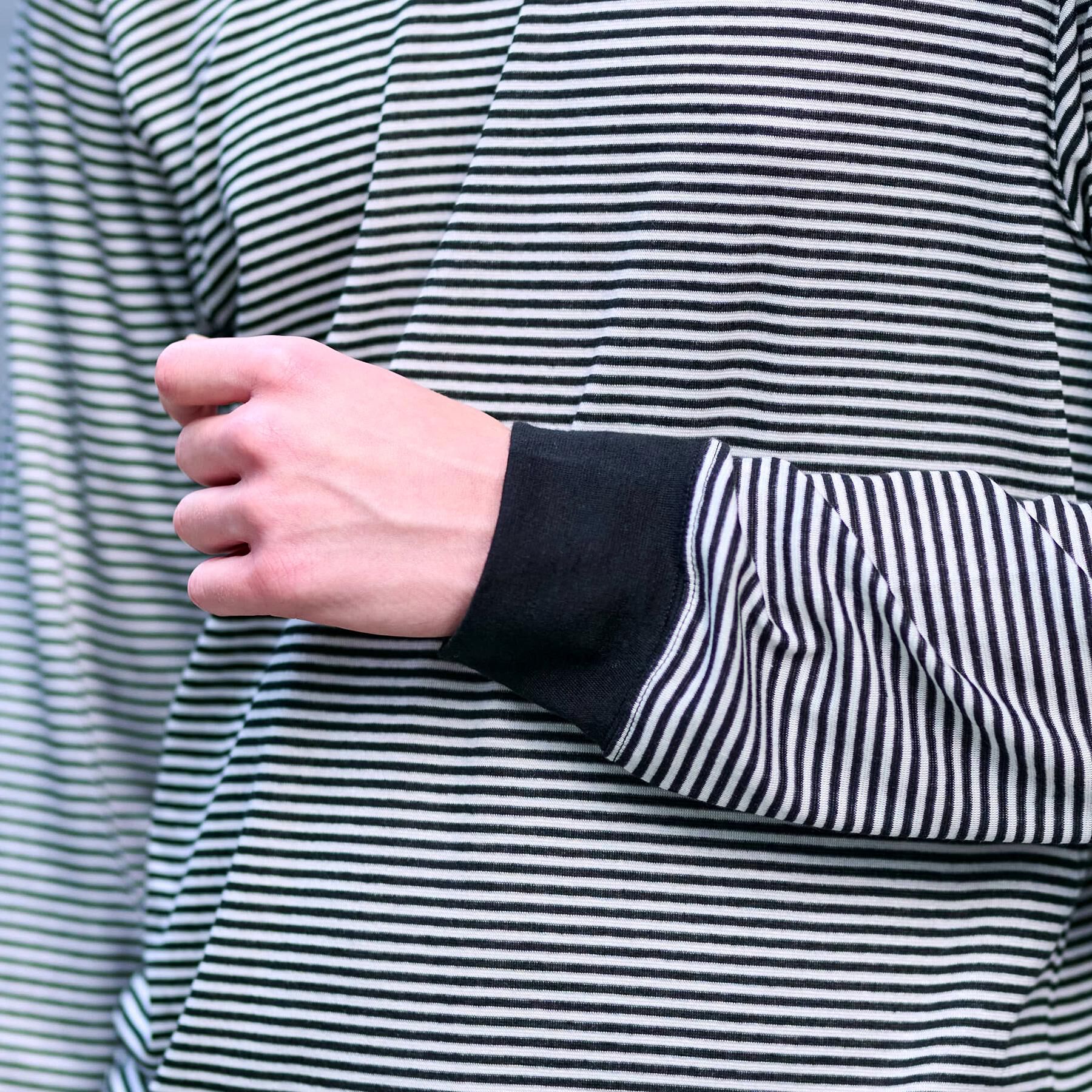 DRESSTERIOR「モックネック ボーダーカットソー」|Tシャツ・カットソー|