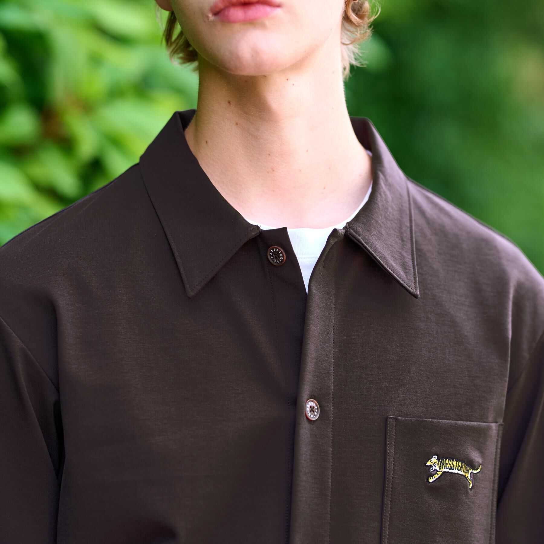 DRESSTERIOR「タイガー刺繍 カットソーシャツ」|シャツ・ブラウス|