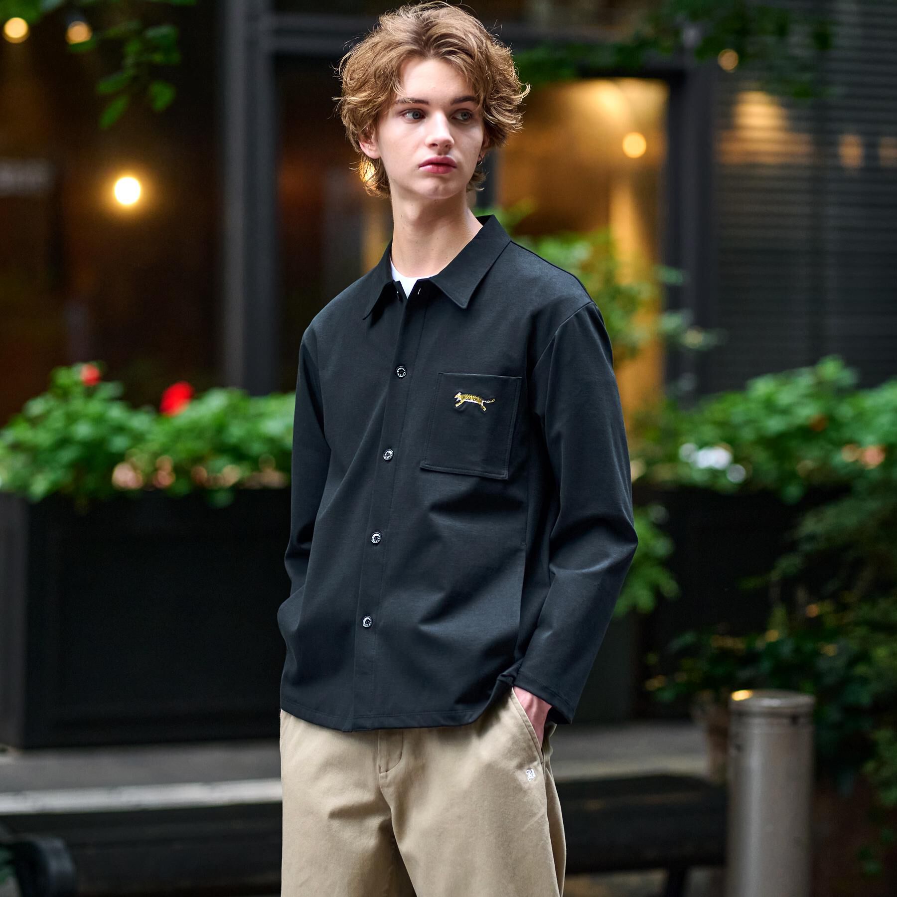 DRESSTERIOR「タイガー刺繍 カットソーシャツ」|シャツ・ブラウス|