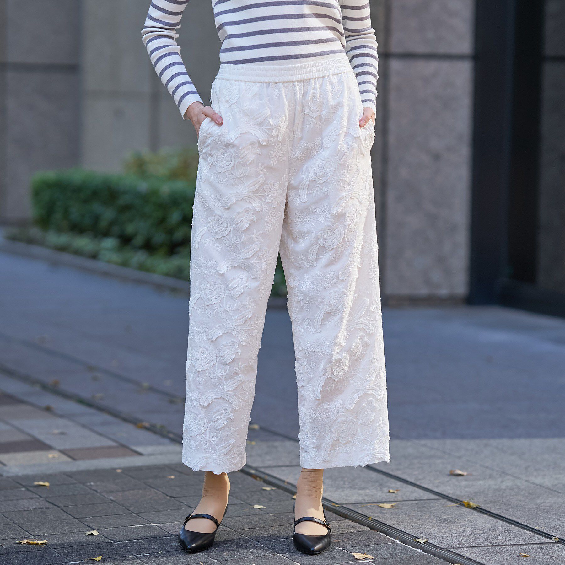 DRESSTERIOR「3Dエンブロイダリーイージーパンツ」|その他|