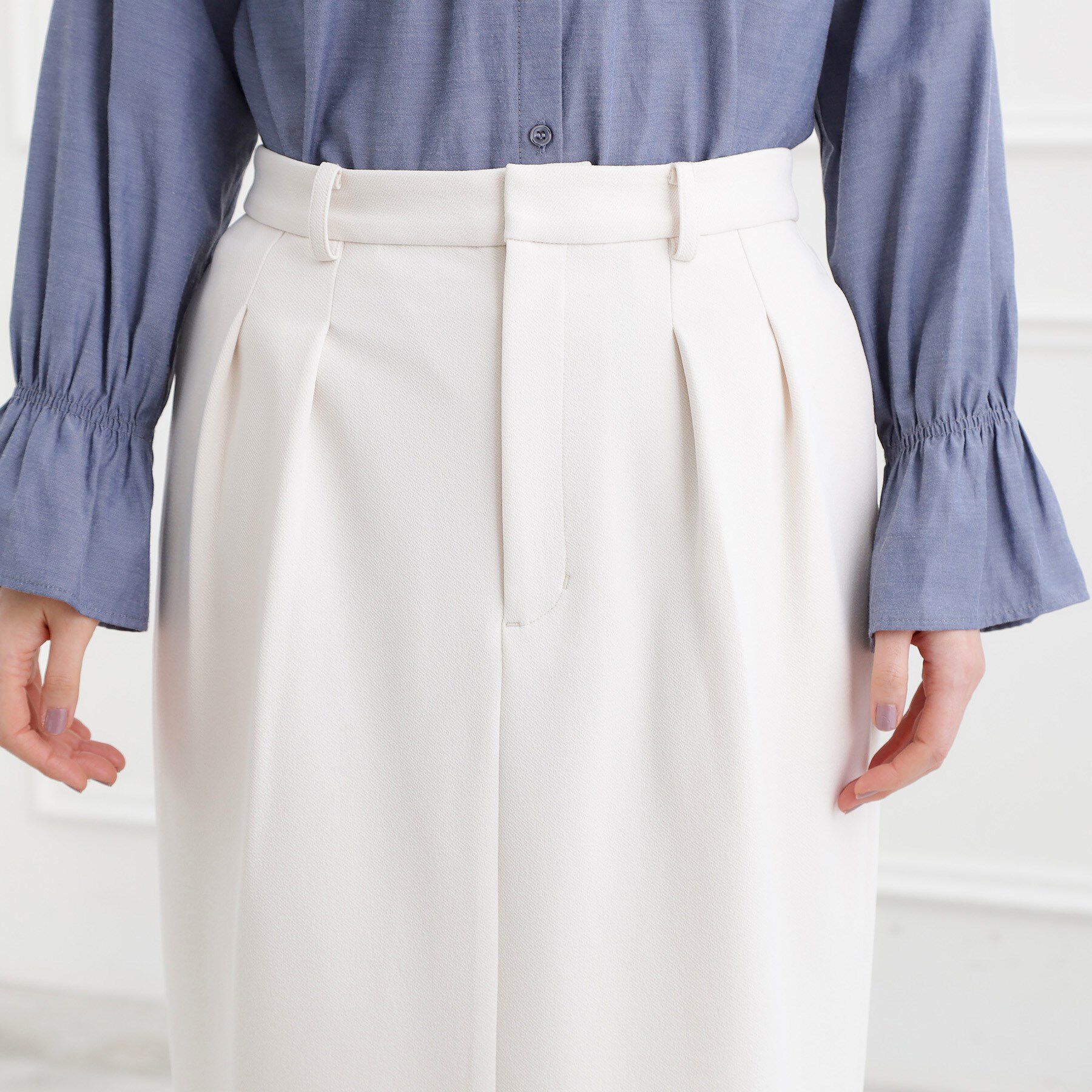 grove「カットツイルタックナロースカート」|スカート|