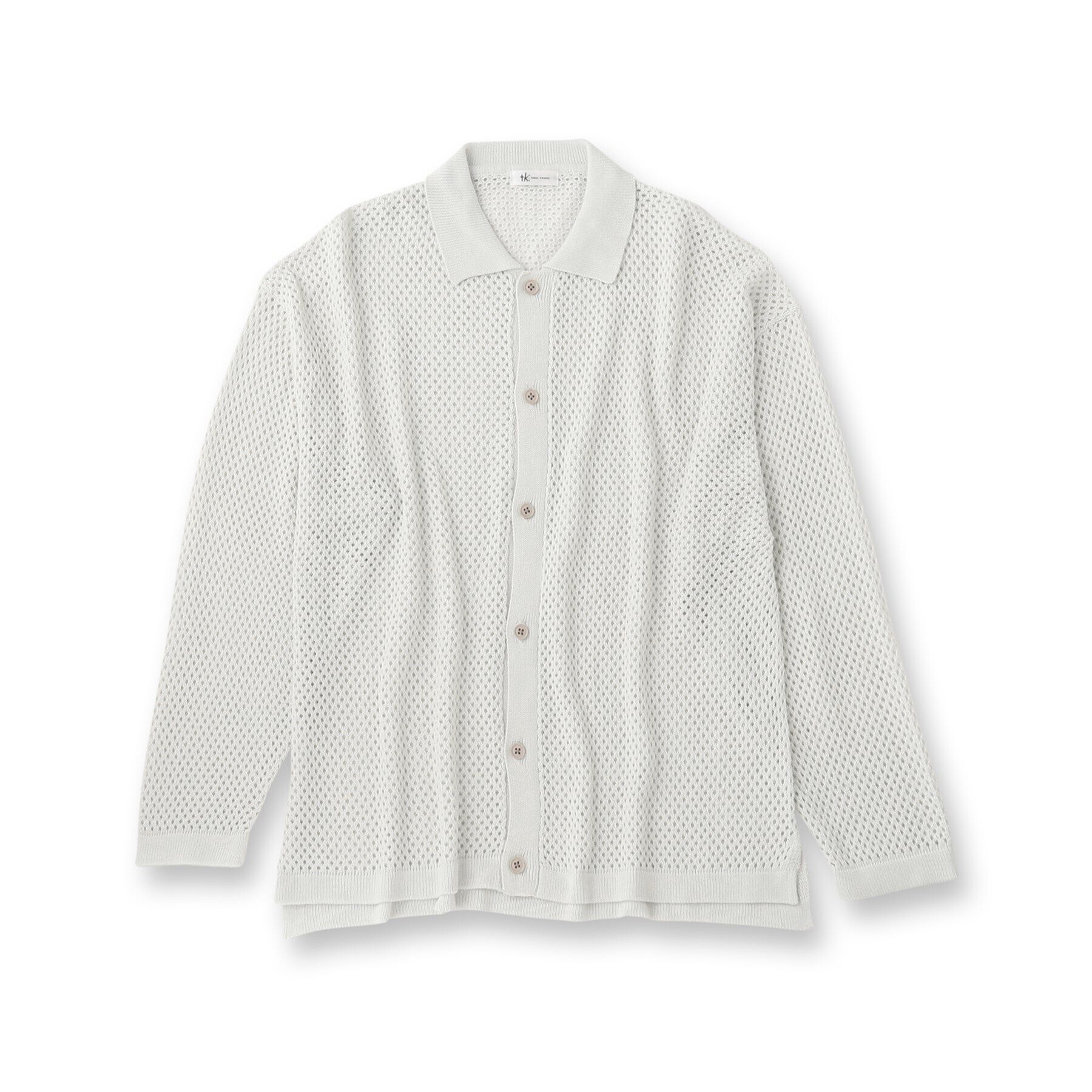 tk.TAKEO KIKUCHI「透かし編みニットシャツ」|シャツ・ブラウス|