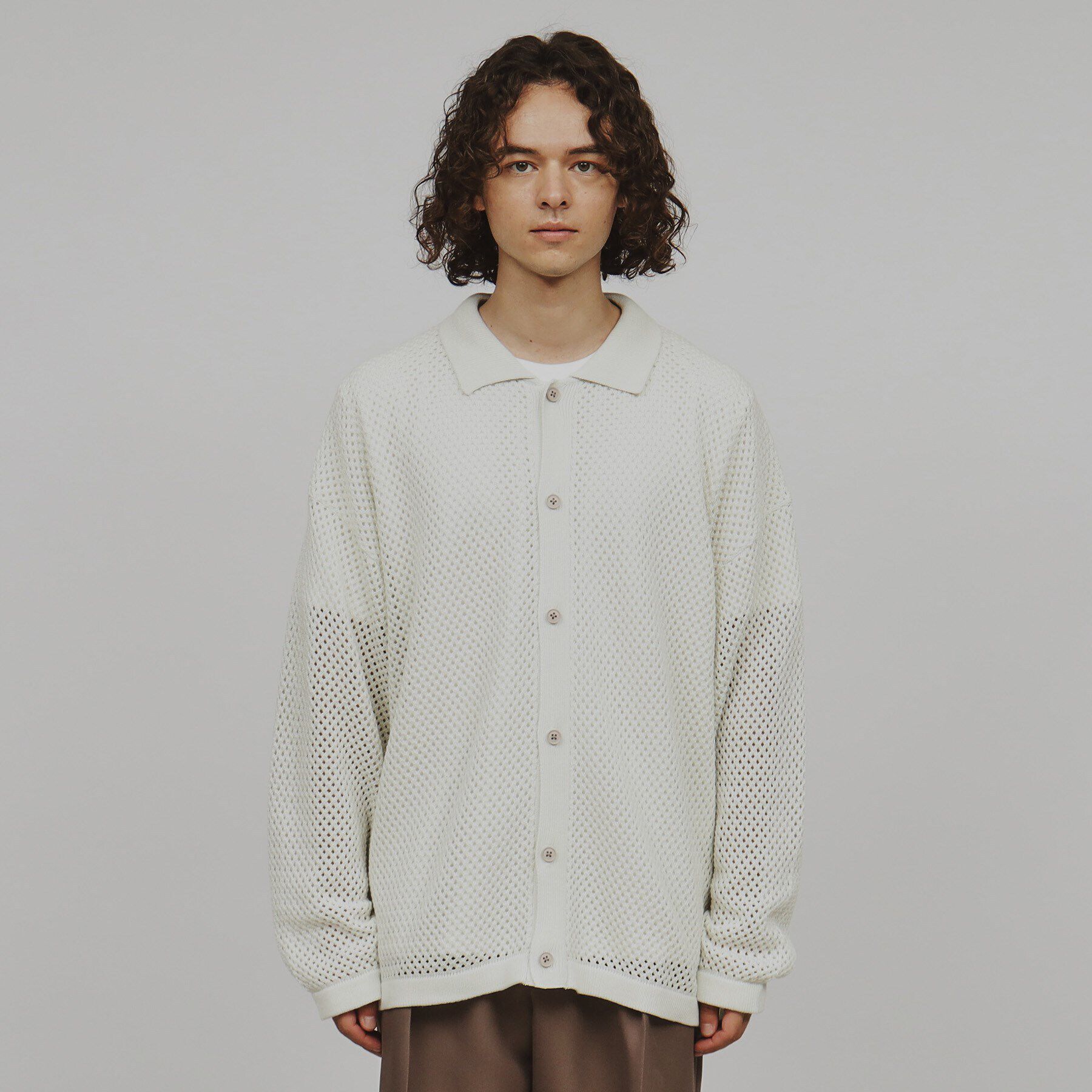 tk.TAKEO KIKUCHI「透かし編みニットシャツ」|シャツ・ブラウス|