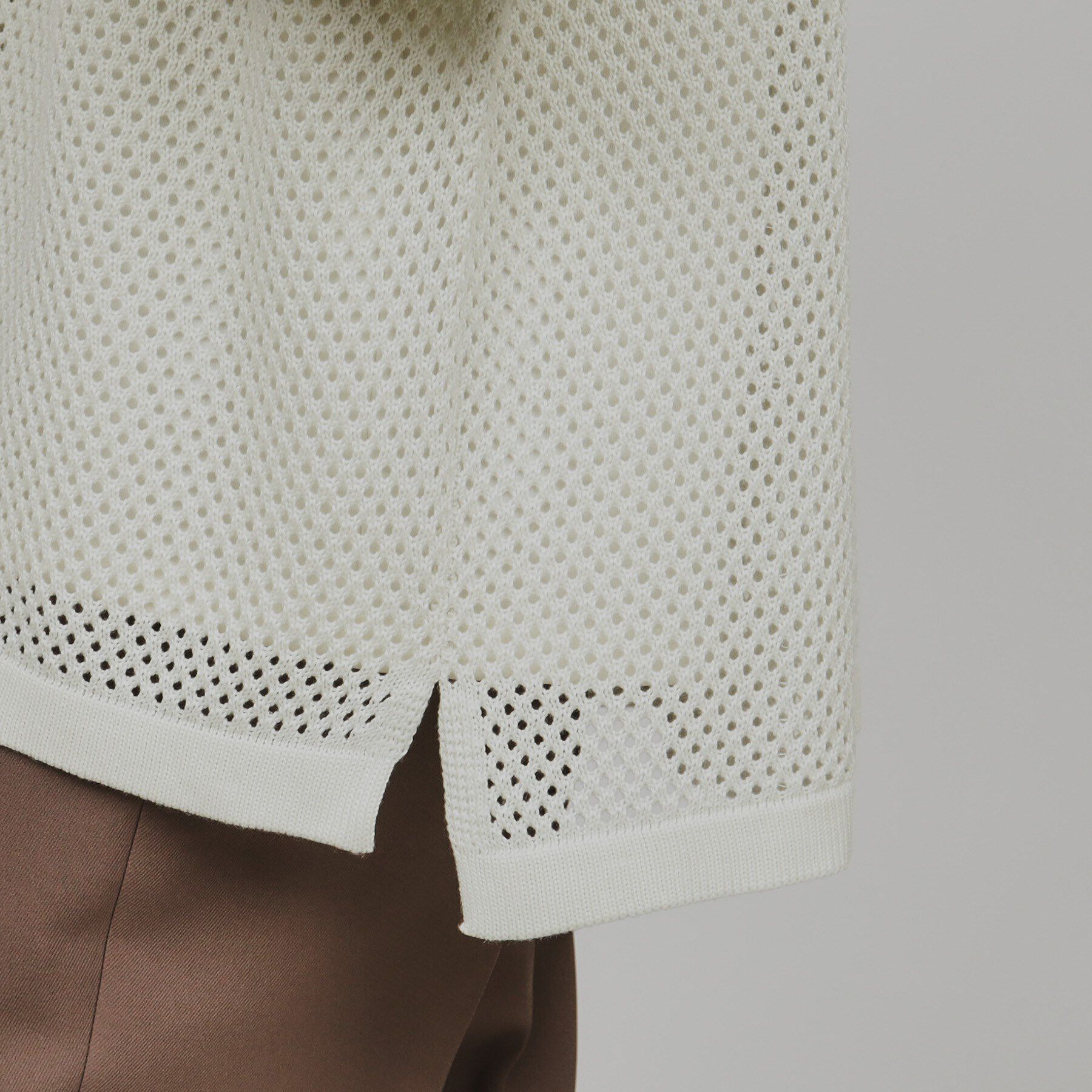 tk.TAKEO KIKUCHI「透かし編みニットシャツ」|シャツ・ブラウス|