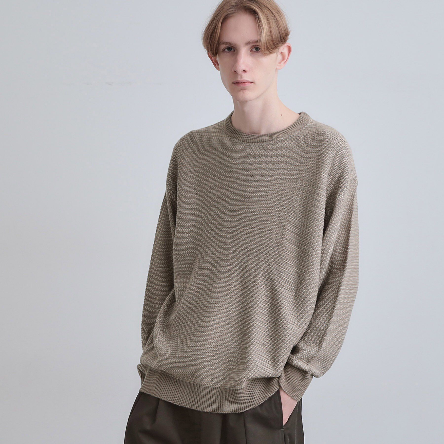 tk.TAKEO KIKUCHI「バーズアイライクボーダーニット」|ニット・セーター|