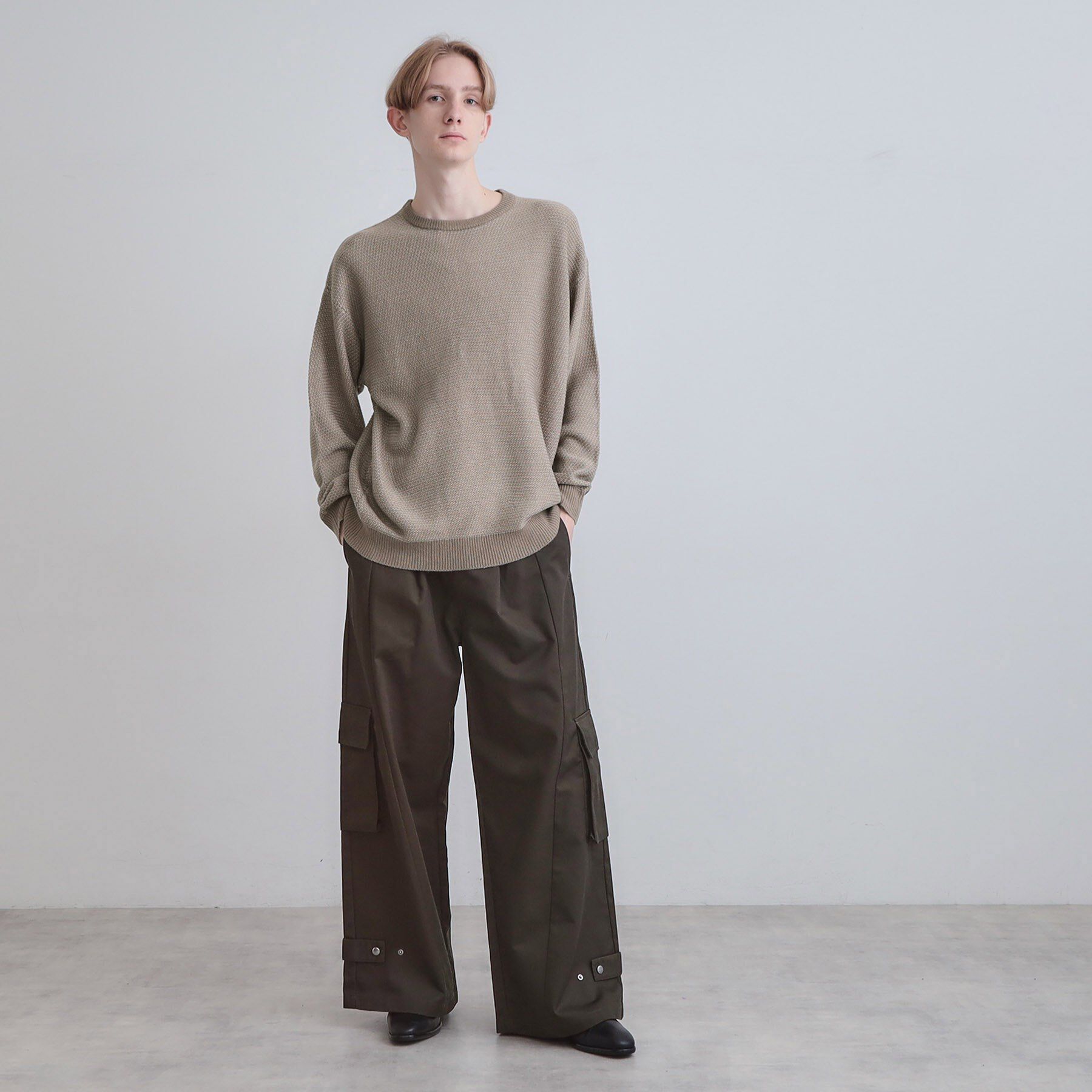 tk.TAKEO KIKUCHI「バーズアイライクボーダーニット」|ニット・セーター|