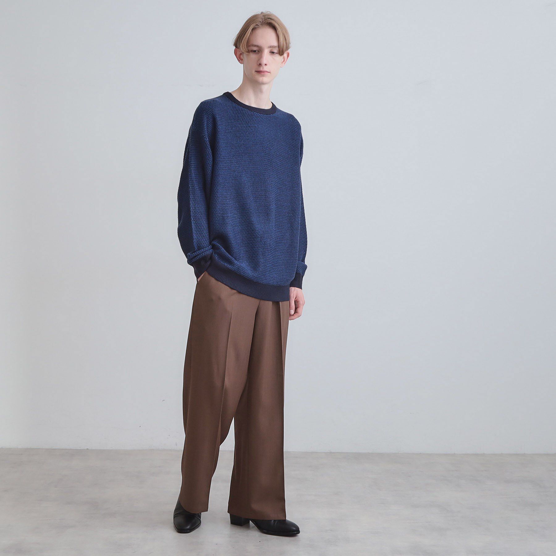 tk.TAKEO KIKUCHI「バーズアイライクボーダーニット」|ニット・セーター|