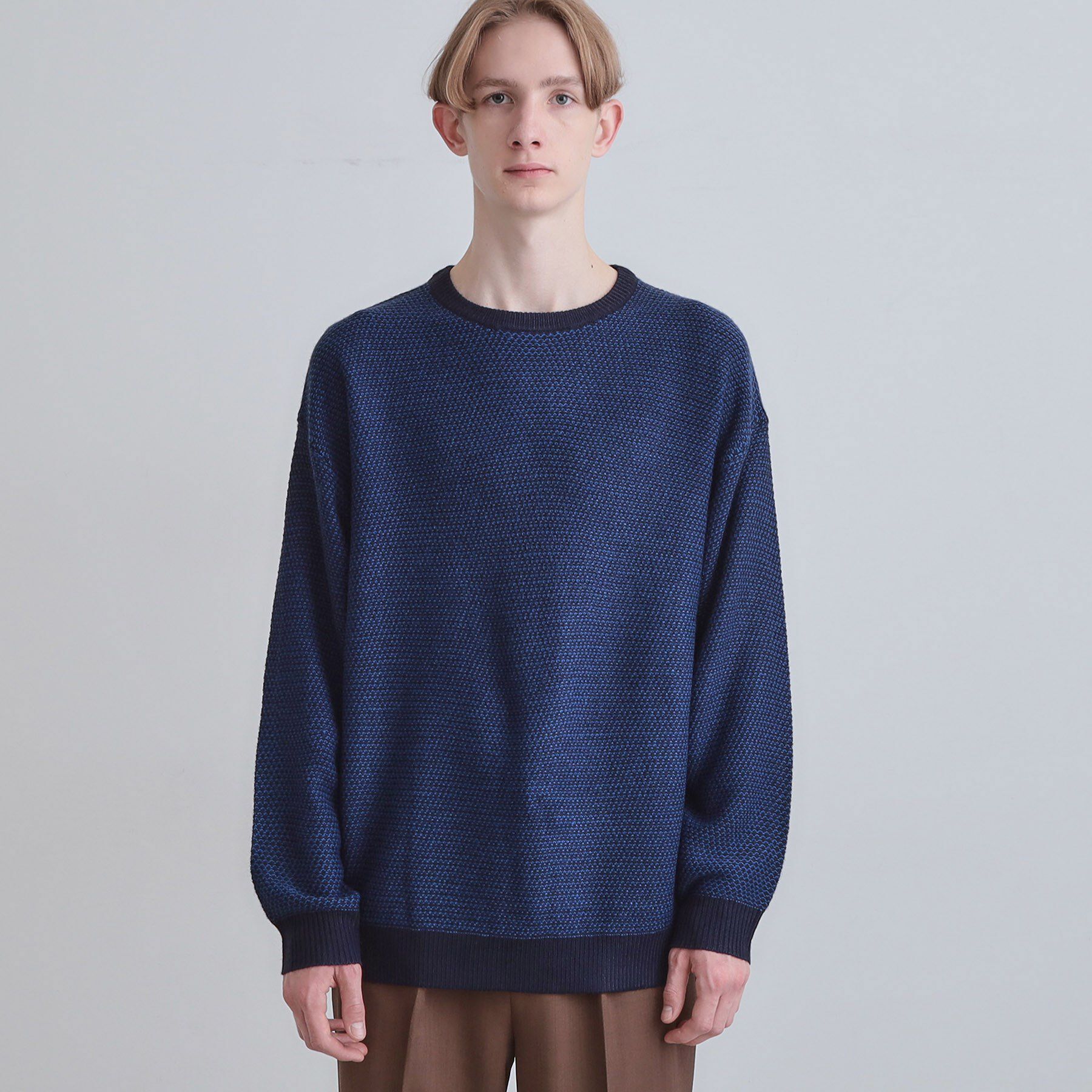 tk.TAKEO KIKUCHI「バーズアイライクボーダーニット」|ニット・セーター|