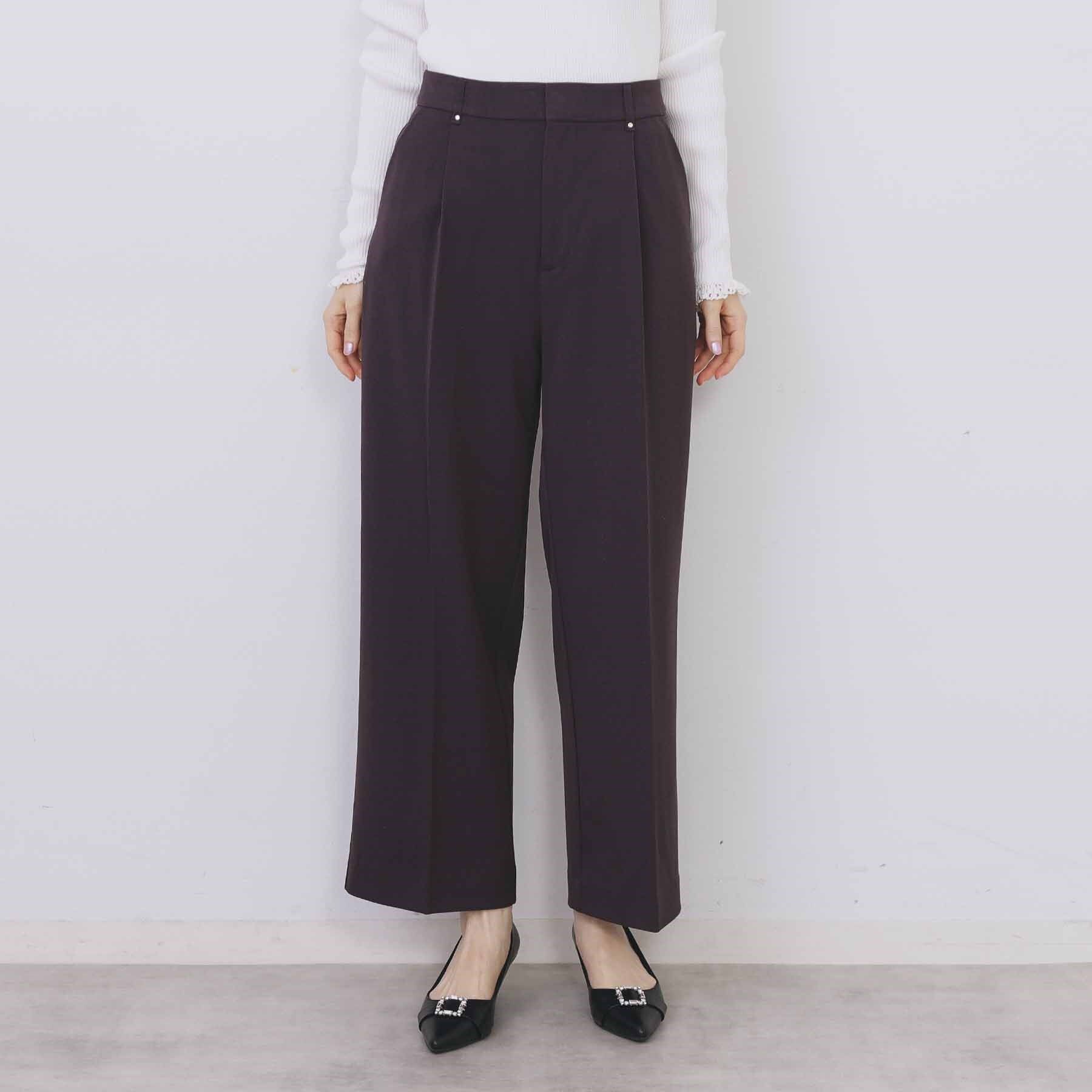 index「裏起毛ストレッチワイドパンツ【洗濯機OK/イージーアイロン】」|その他|