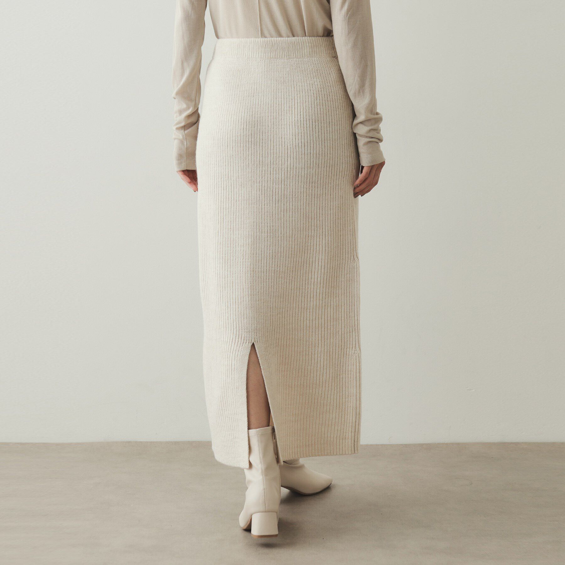 OPAQUE.CLIP「ミドルゲージナロースカート／セットアップ対応【洗濯機洗い可】」|スカート|