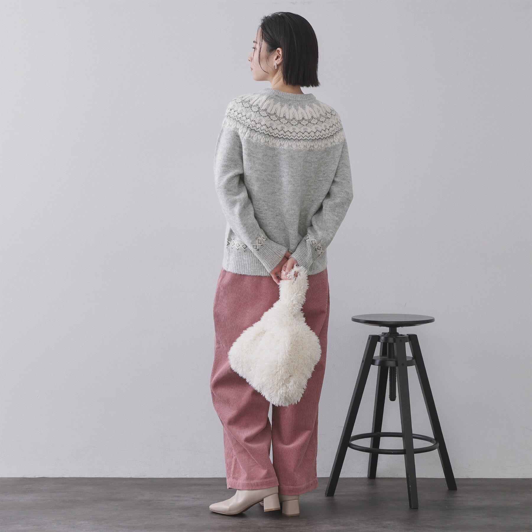 OPAQUE.CLIP「ノルディック調ニット【洗濯機OK】」|ニット・セーター|