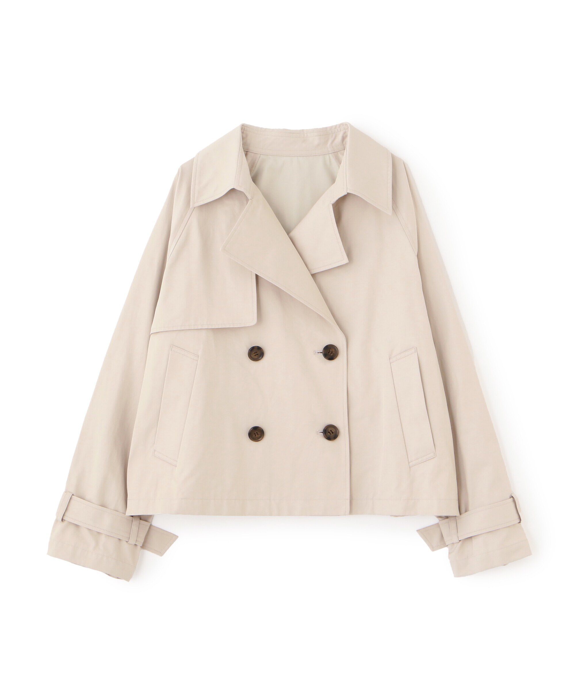  「袖バックルショートトレンチコート」|その他|