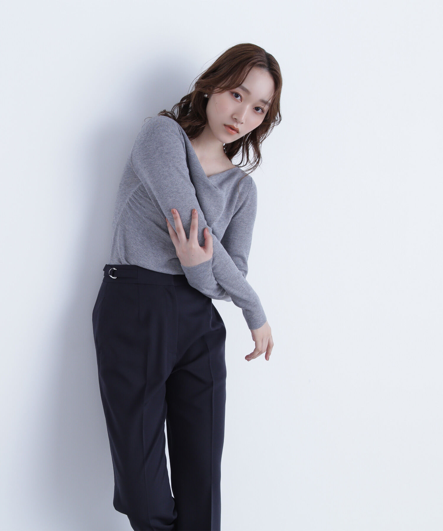  「ドレープコンパクトニット」|ニット・セーター|