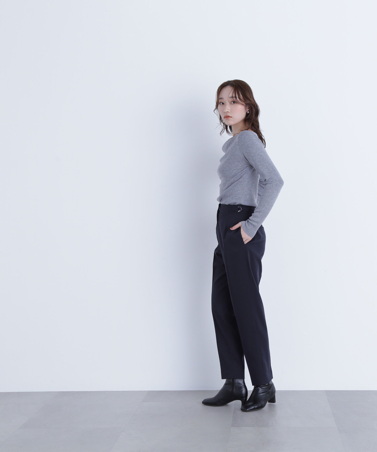  「ドレープコンパクトニット」|ニット・セーター|