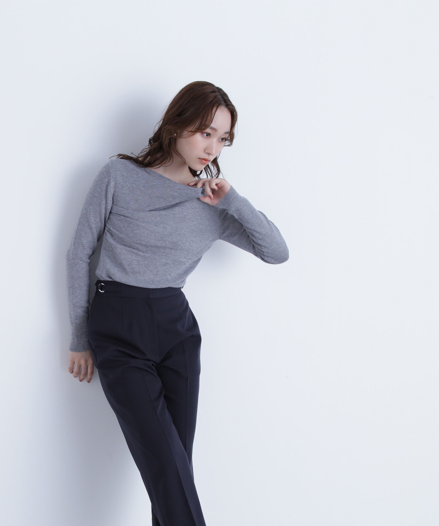  「ドレープコンパクトニット」|ニット・セーター|