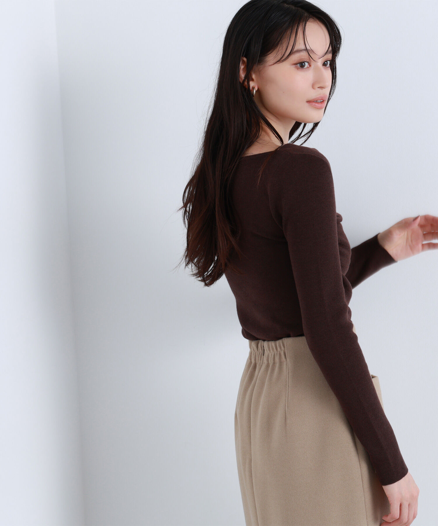  「ドレープコンパクトニット」|ニット・セーター|