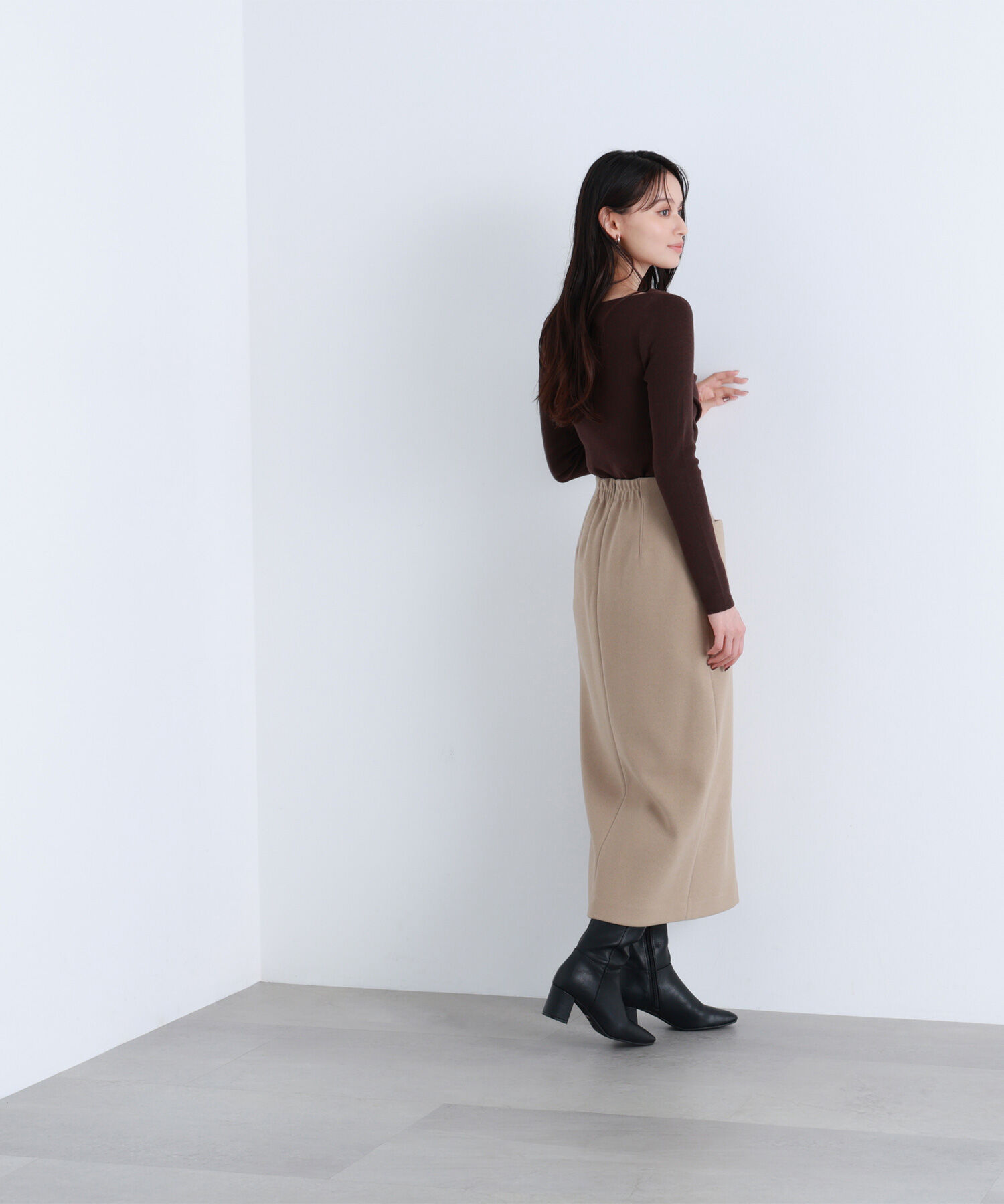  「ドレープコンパクトニット」|ニット・セーター|