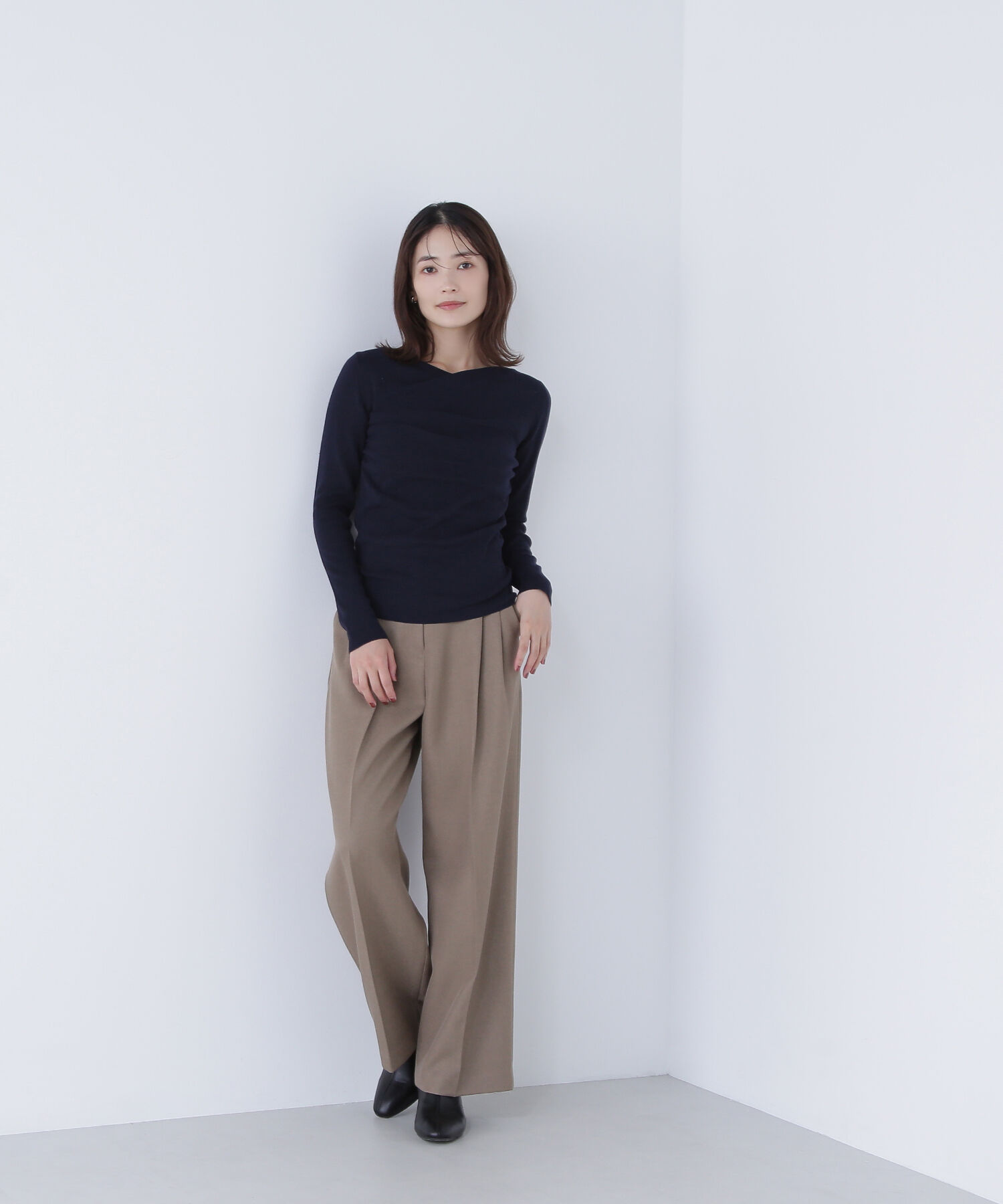  「ドレープコンパクトニット」|ニット・セーター|