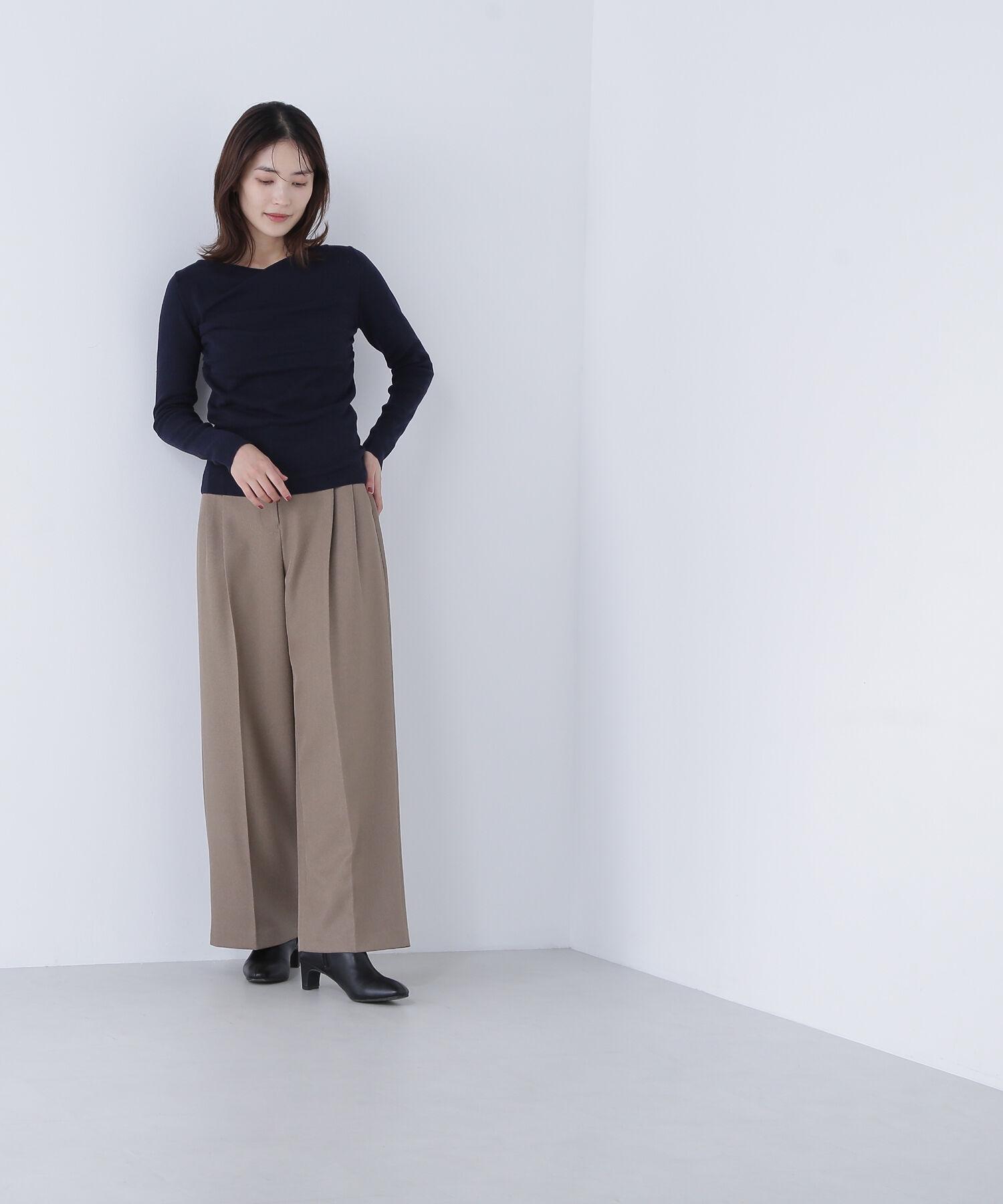  「ドレープコンパクトニット」|ニット・セーター|