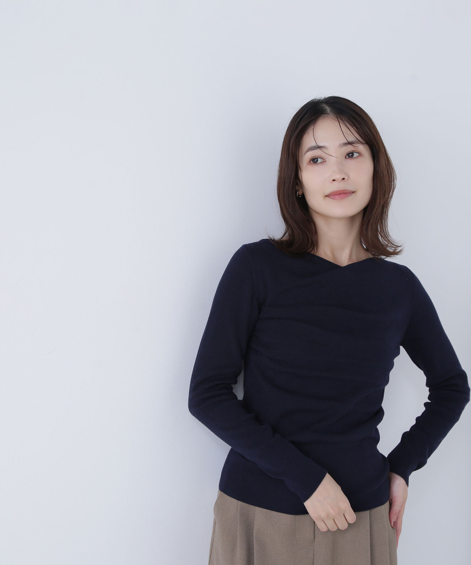  「ドレープコンパクトニット」|ニット・セーター|