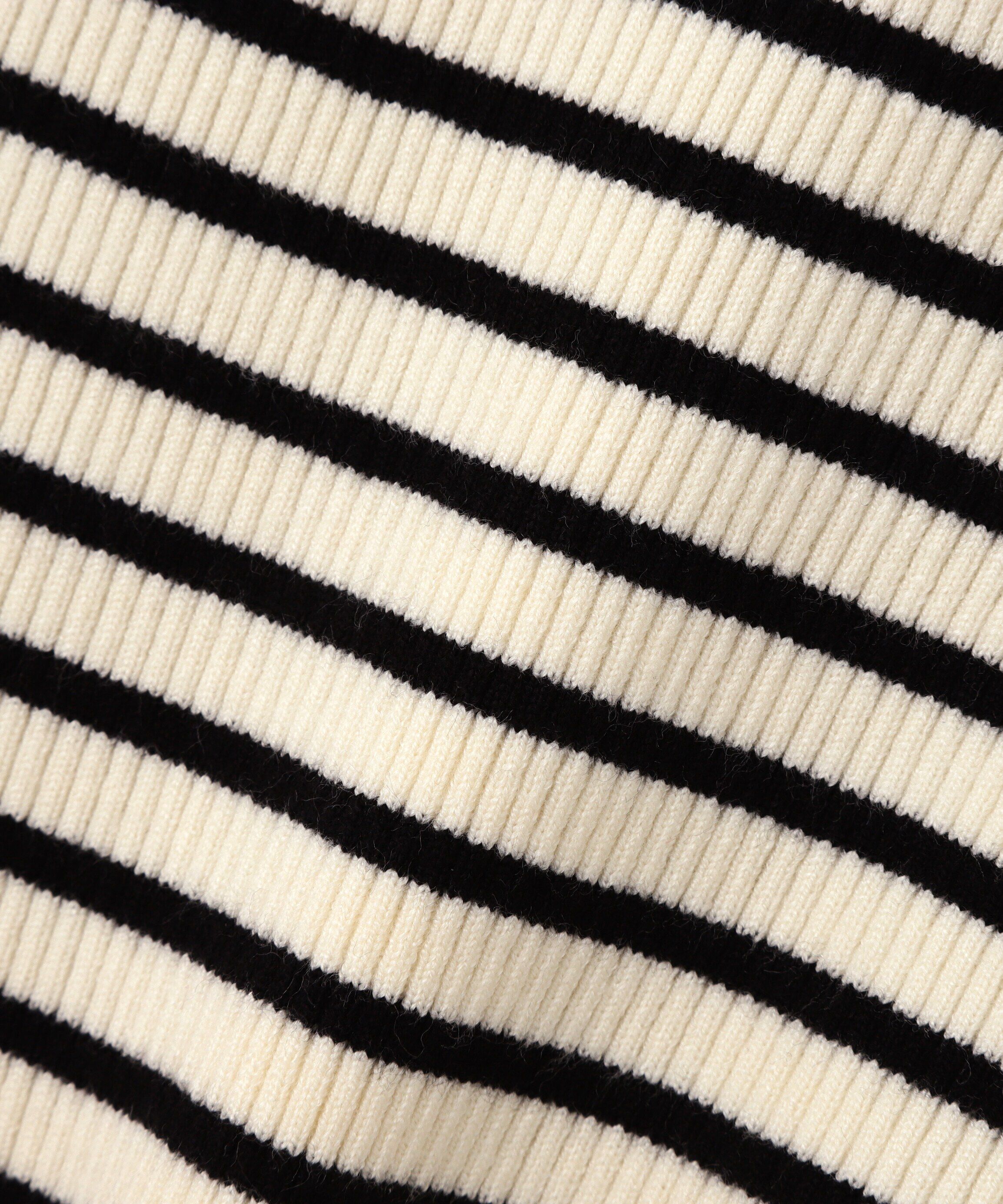  「〈洗える〉マシンウォッシャブルボトルネックリブニット」|ニット・セーター|