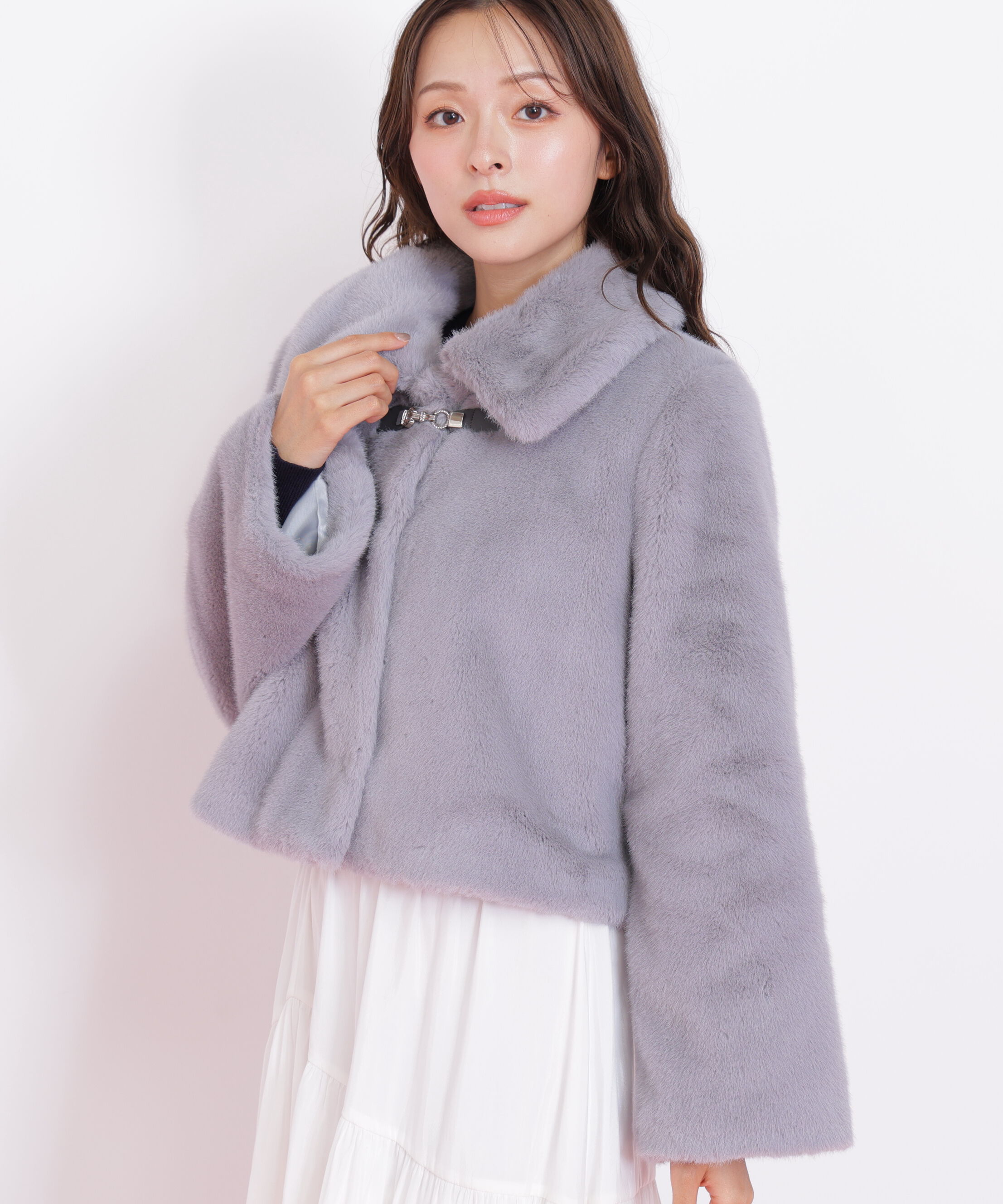  「フェイクファーショートジャケット」|その他|