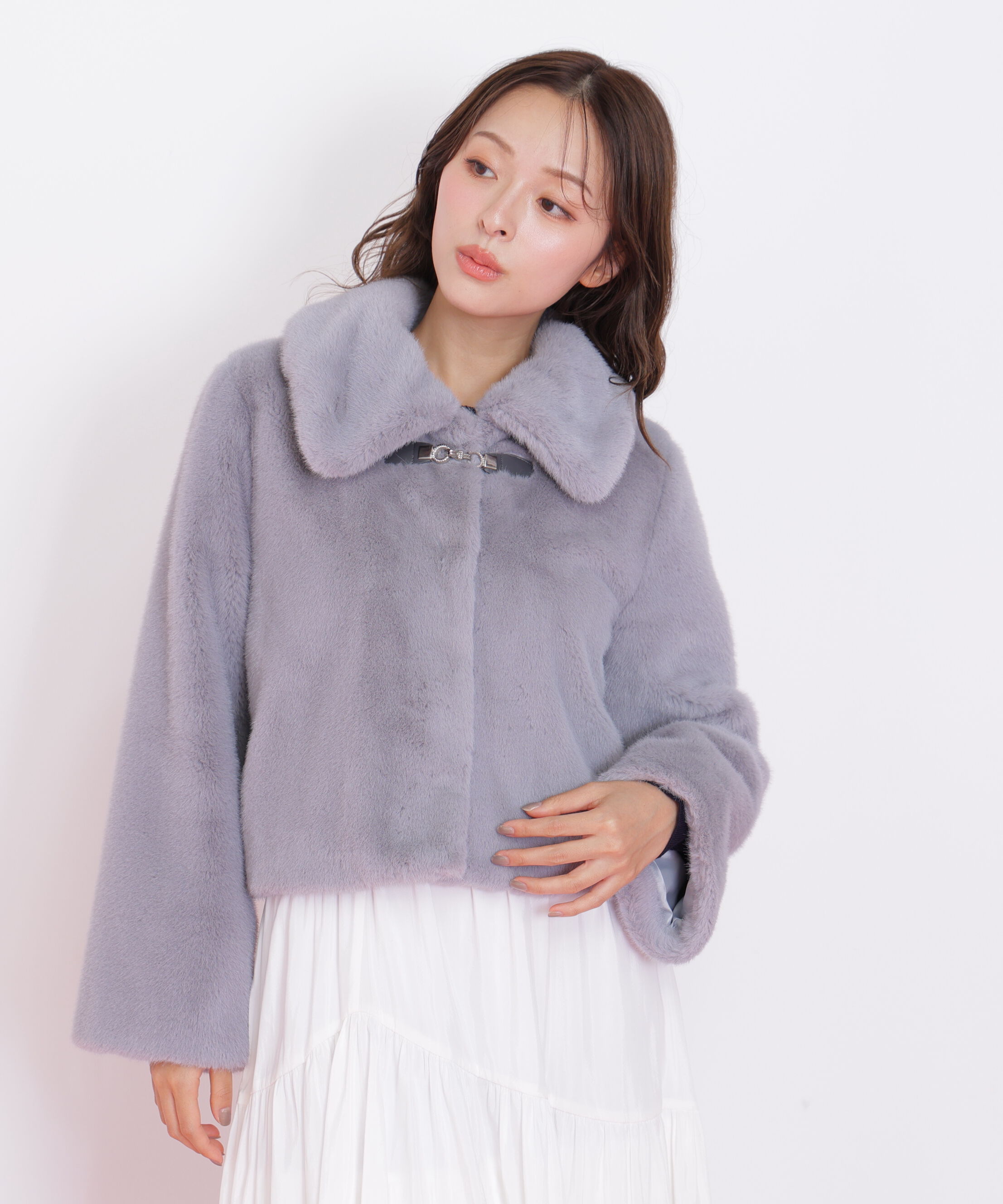  「フェイクファーショートジャケット」|その他|