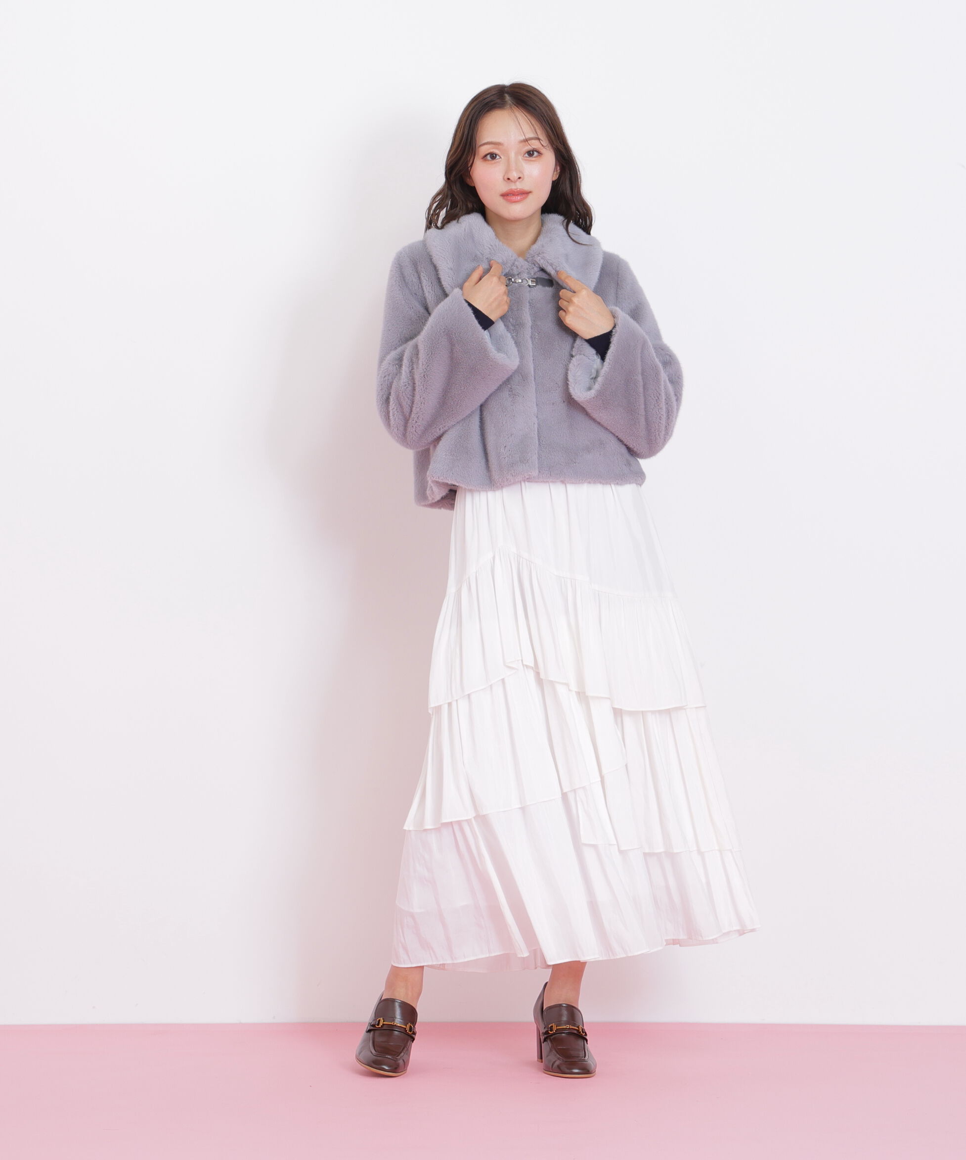  「フェイクファーショートジャケット」|その他|