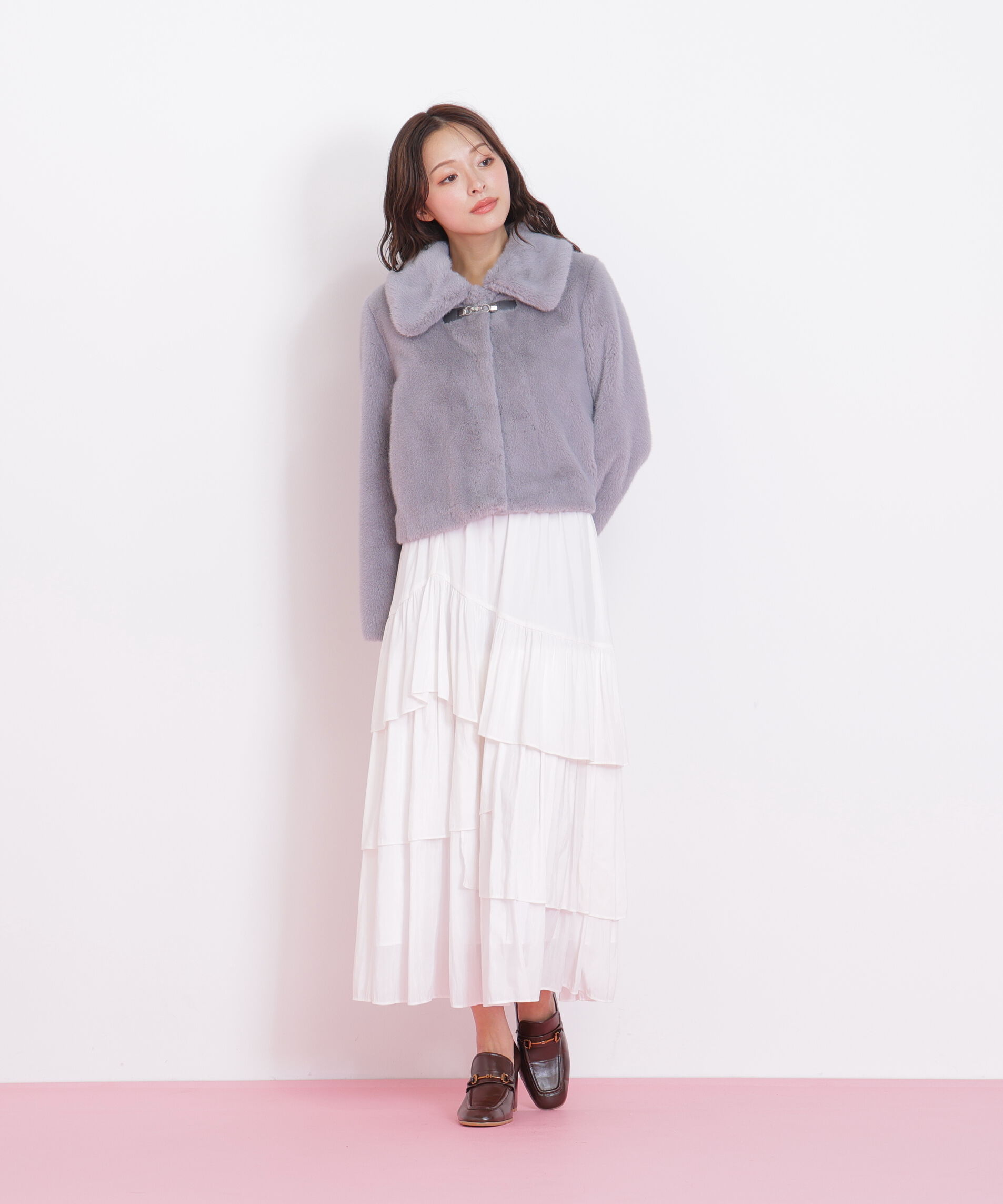  「フェイクファーショートジャケット」|その他|