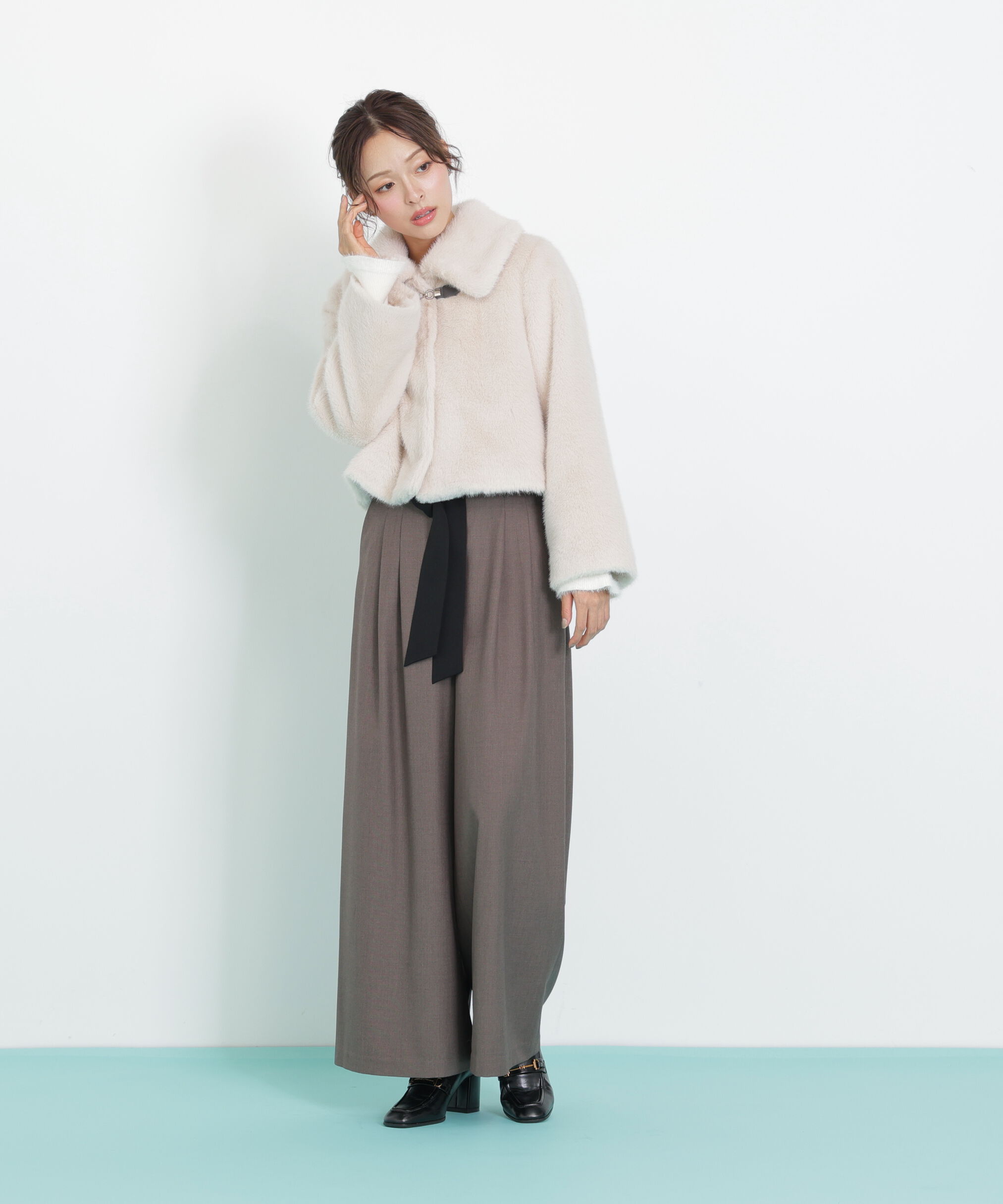  「フェイクファーショートジャケット」|その他|