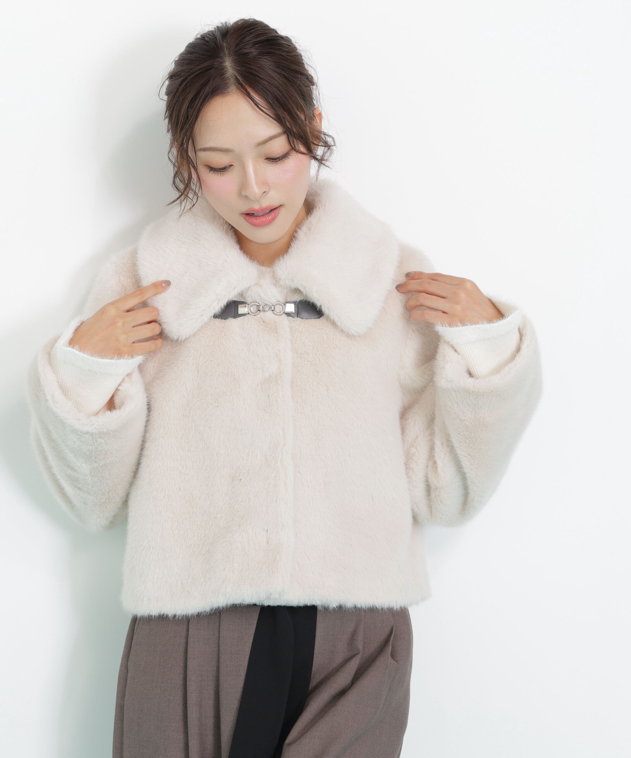  「フェイクファーショートジャケット」|その他|