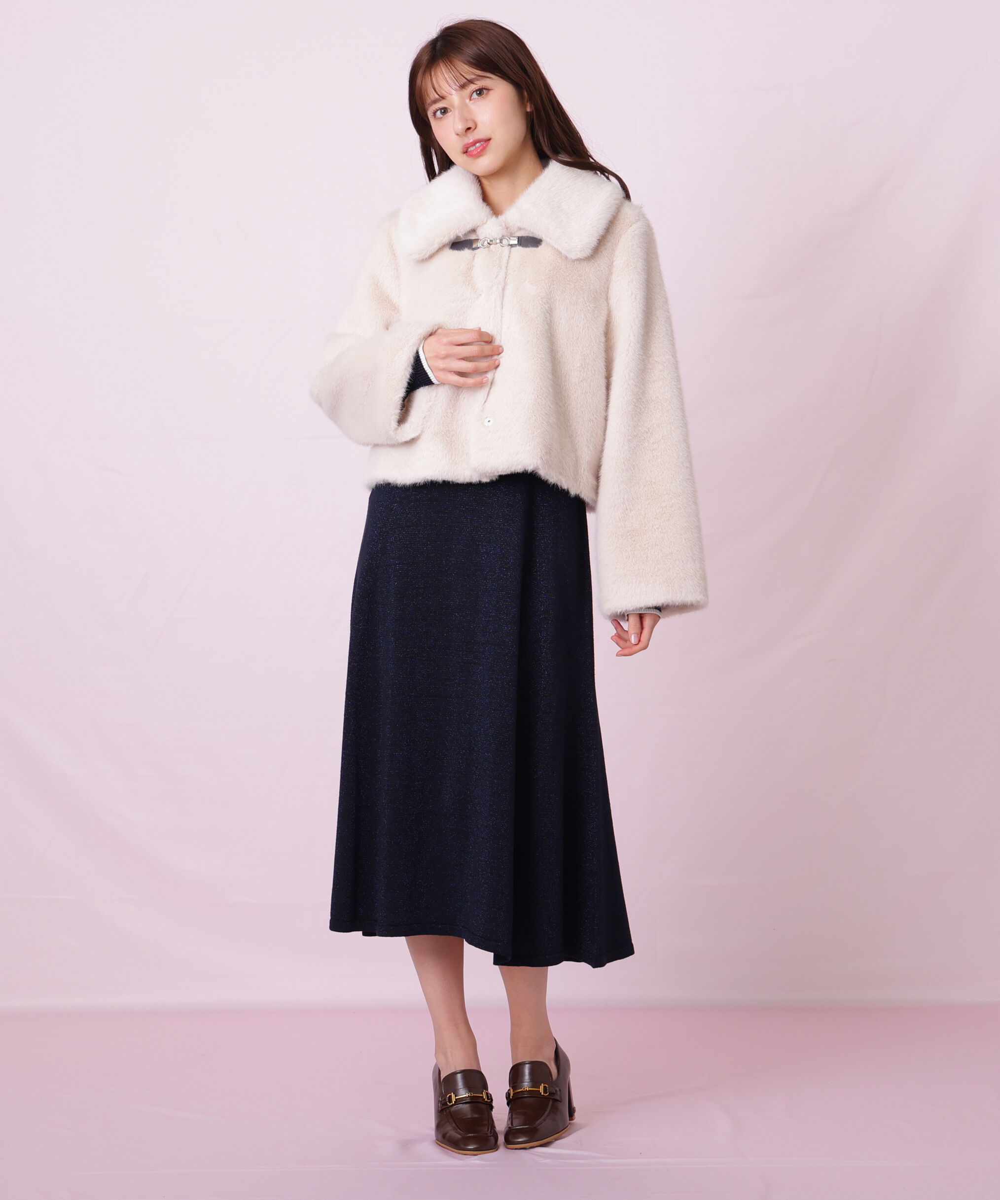  「フェイクファーショートジャケット」|その他|