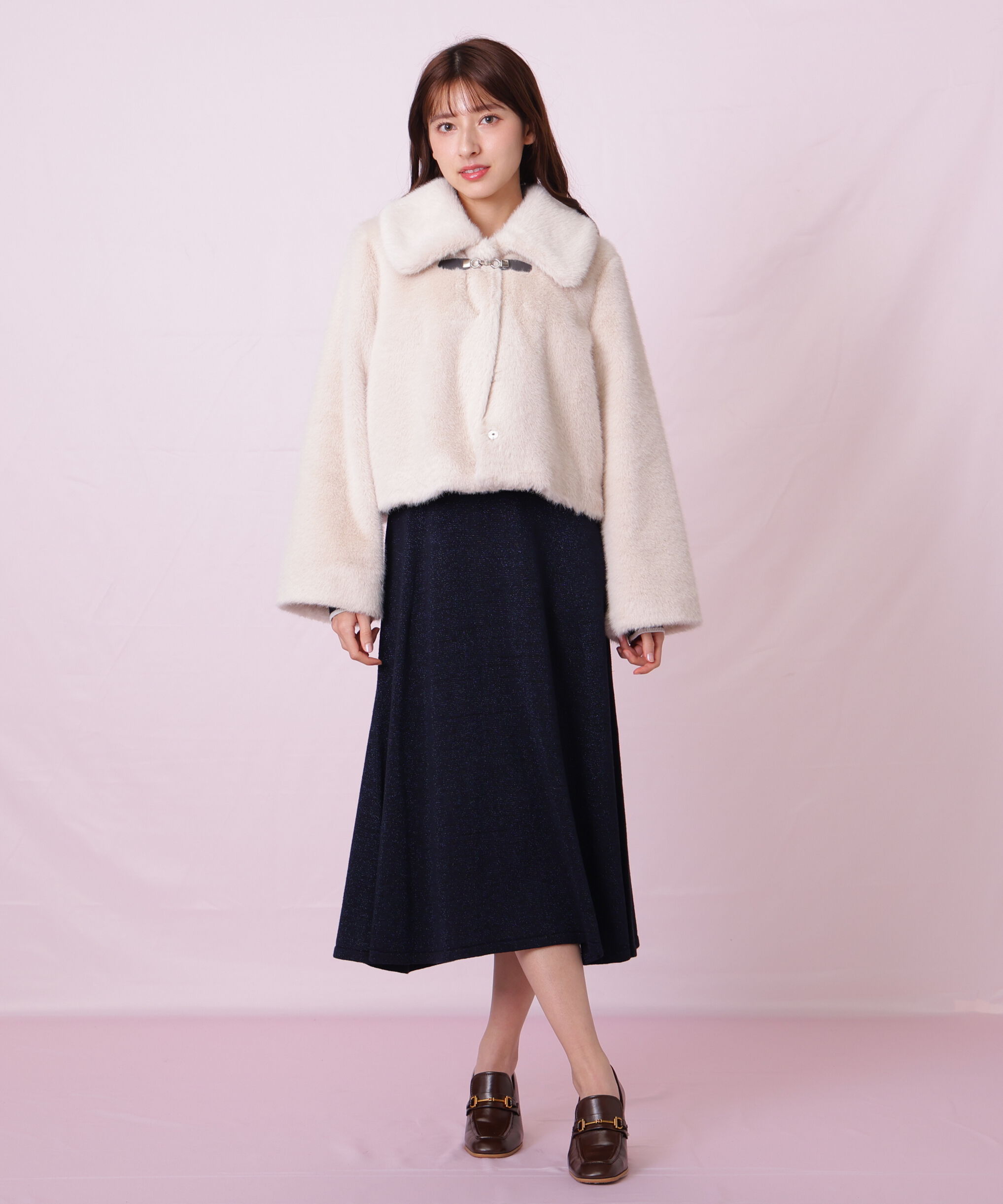  「フェイクファーショートジャケット」|その他|