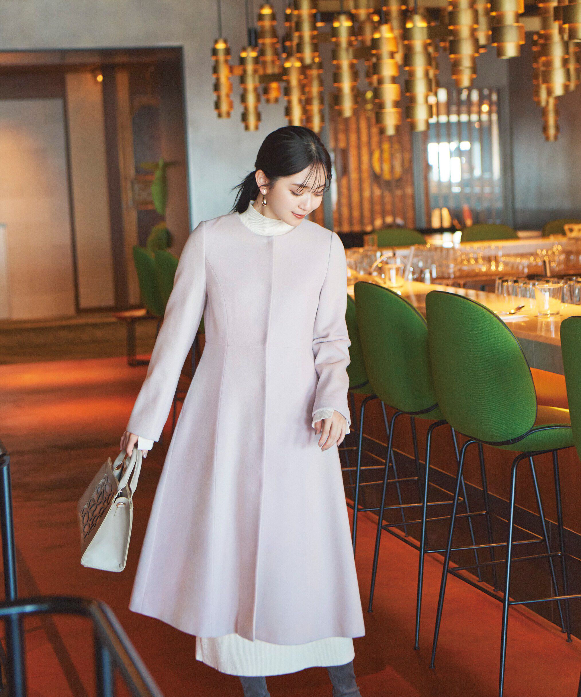 PROPORTION BODY DRESSING「ノーカラーフレアコート」|その他|