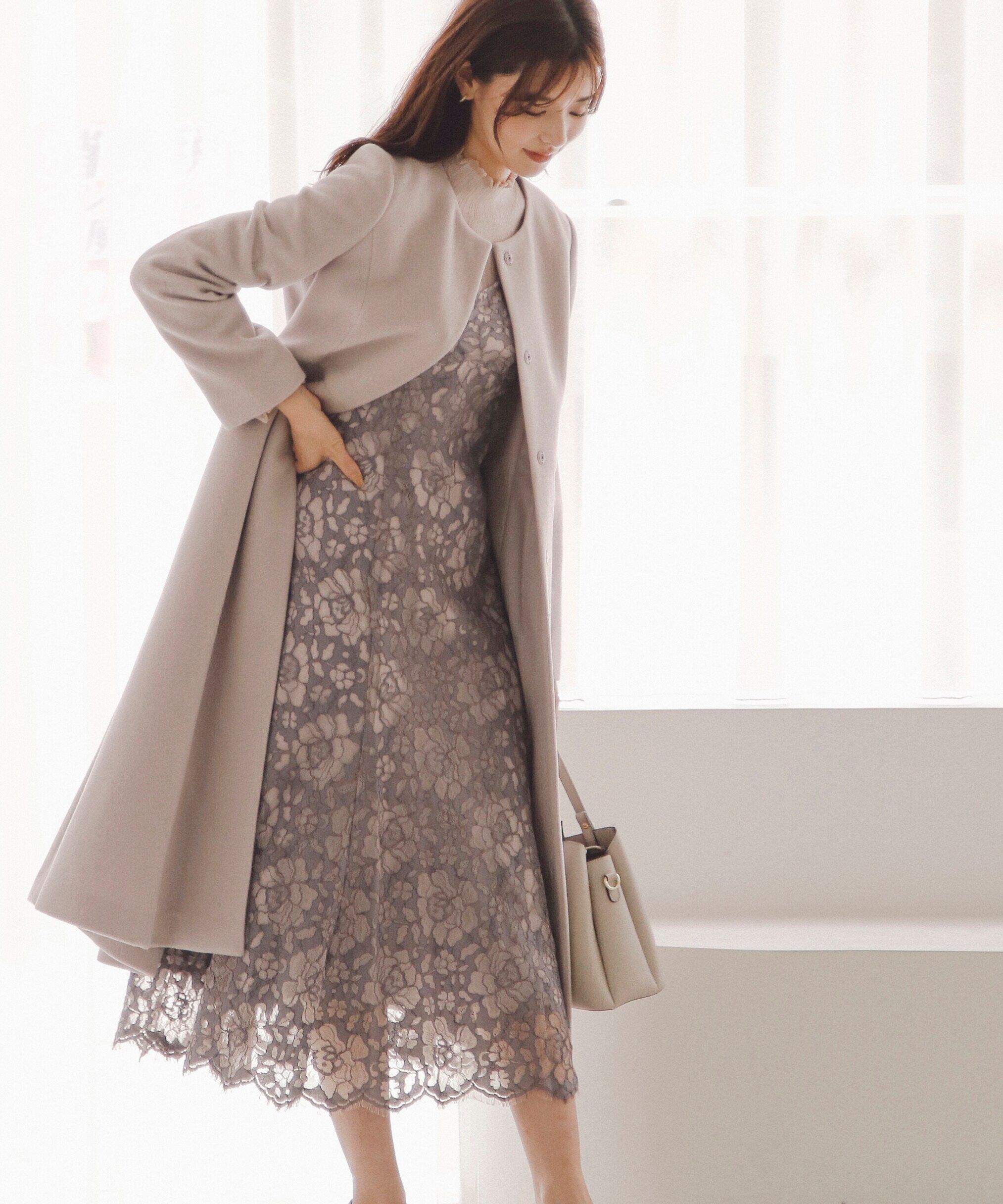 PROPORTION BODY DRESSING「ノーカラーフレアコート」|その他|