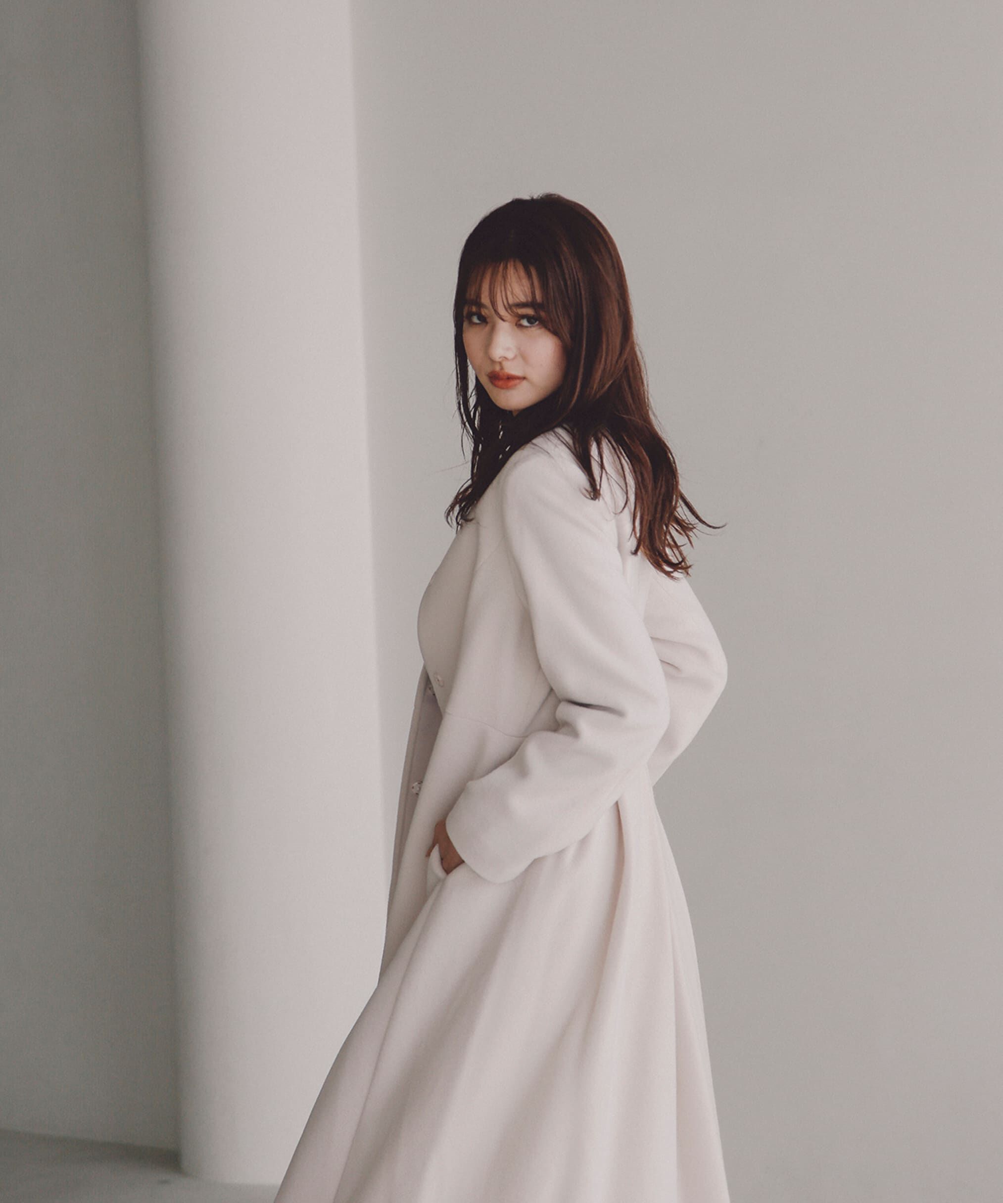 PROPORTION BODY DRESSING「ノーカラーフレアコート」|その他|