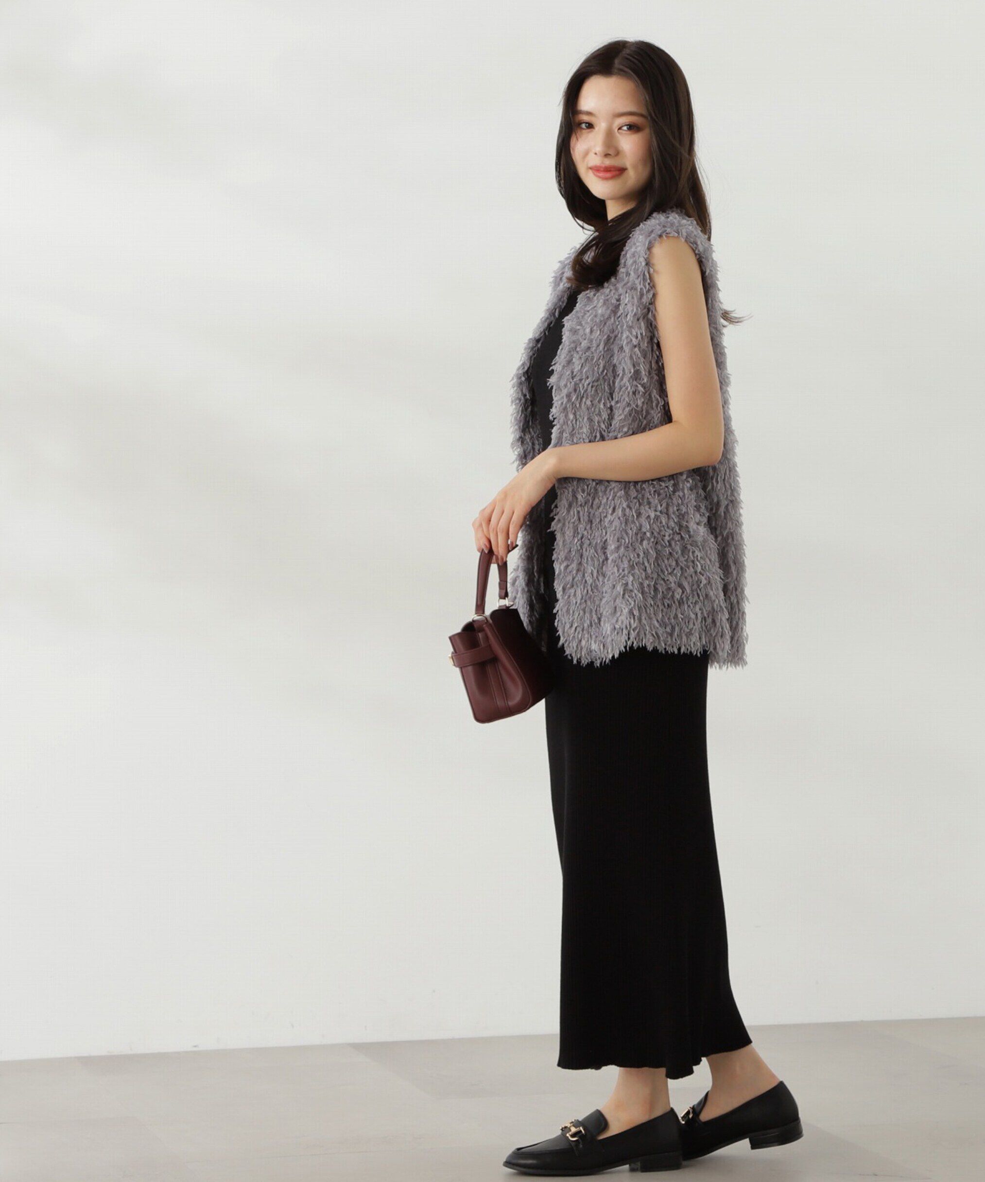 PROPORTION BODY DRESSING「フェザーヤーンジレセットニットワンピース24AW」|ワンピース|