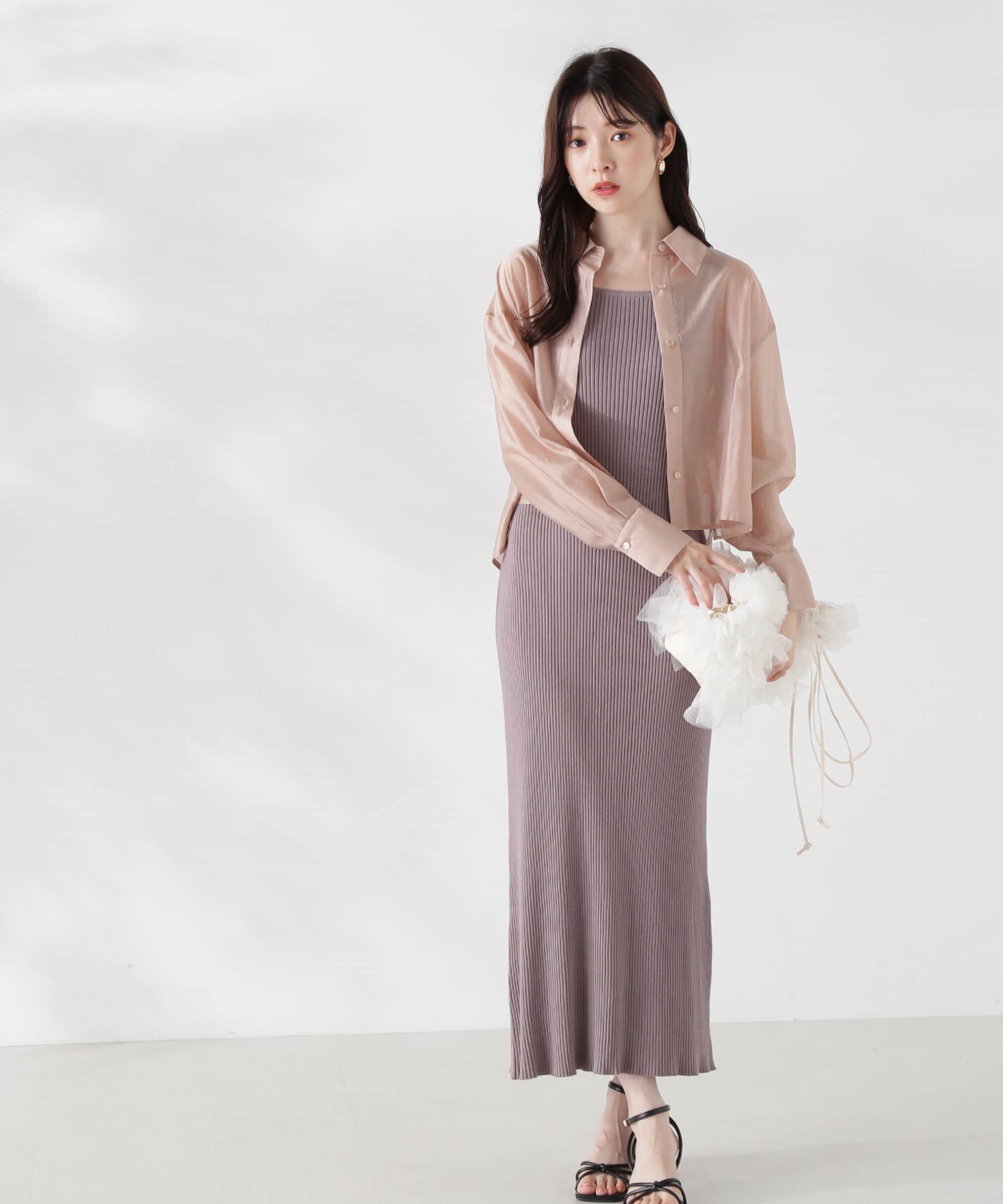PROPORTION BODY DRESSING「フェザーヤーンジレセットニットワンピース24AW」|ワンピース|